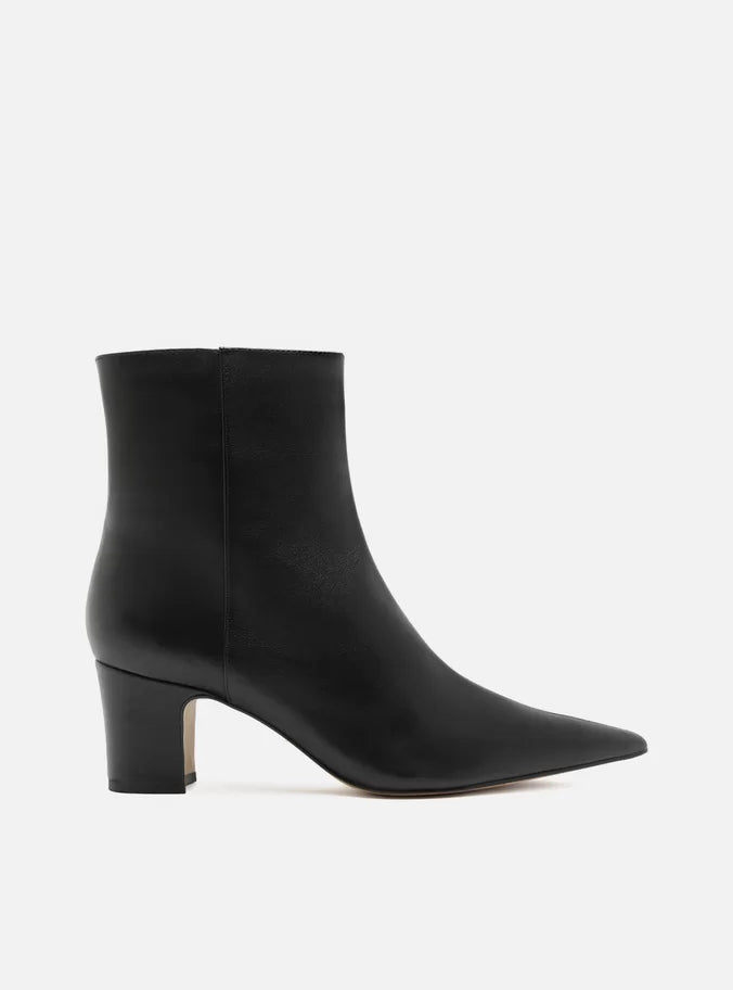 Jemma Leather Block Boot Booties FALL 24