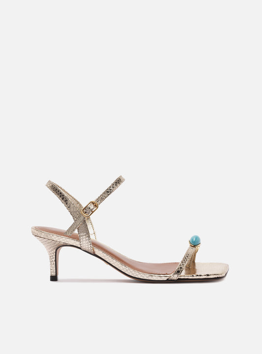 Sofia Mid Stiletto Synthetic Sandal Sandals U/26