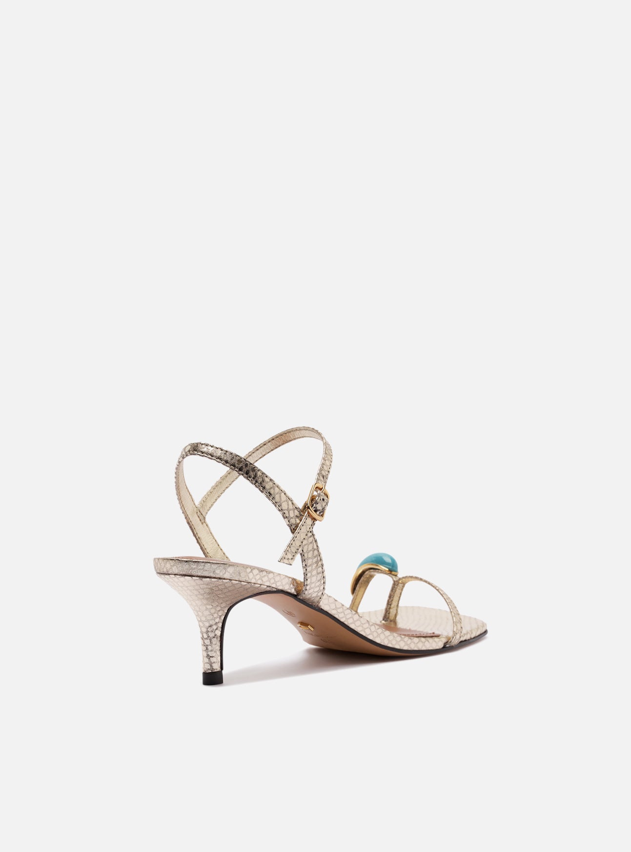 Sofia Mid Stiletto Synthetic Sandal Sandals U/26