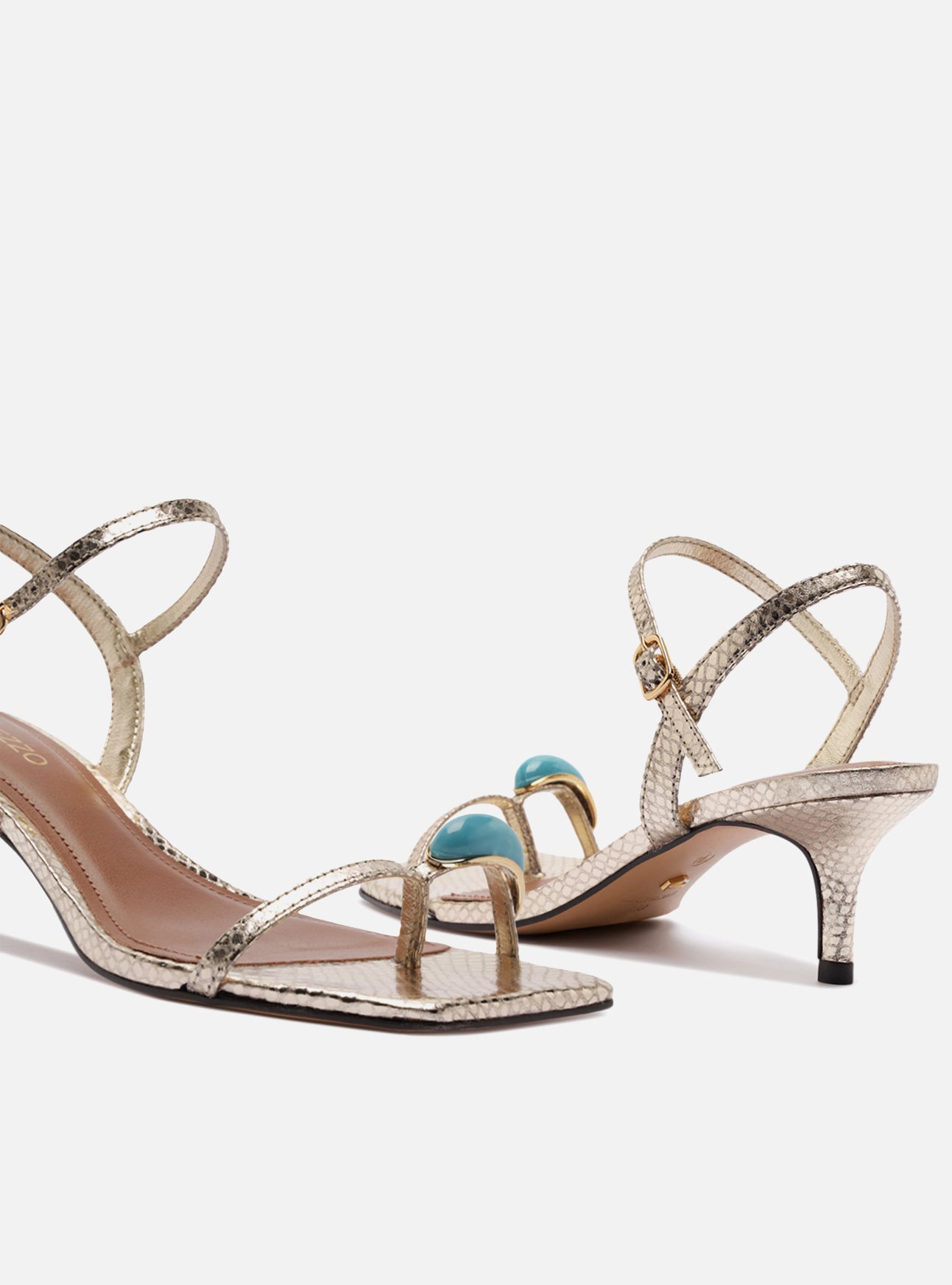 Sofia Mid Stiletto Synthetic Sandal Sandals U/26