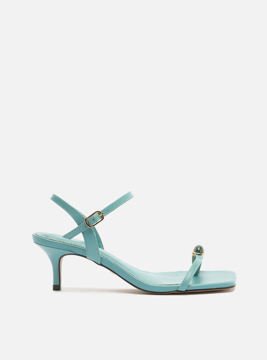 Sofia Mid Stiletto Leather Sandal Sandals U/26