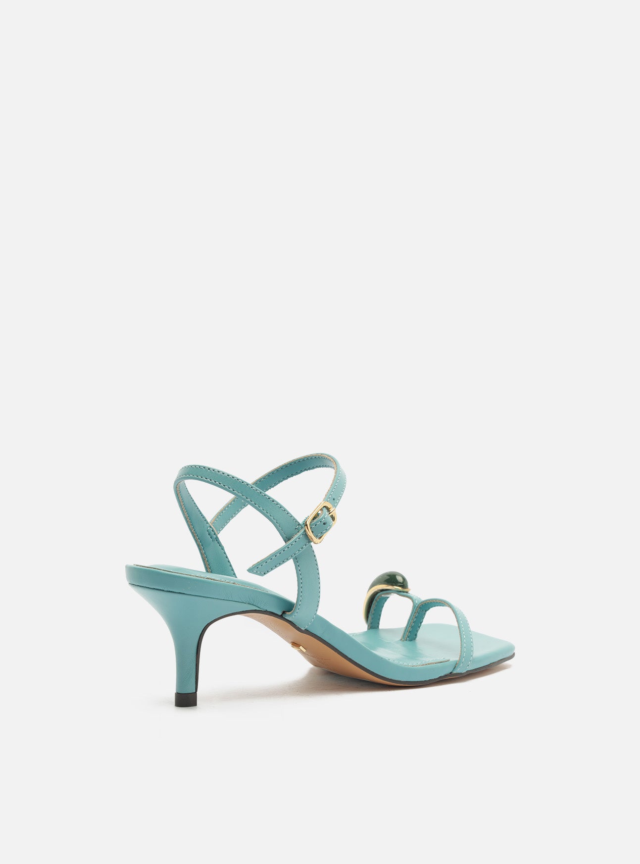 Sofia Mid Stiletto Leather Sandal Sandals U/26