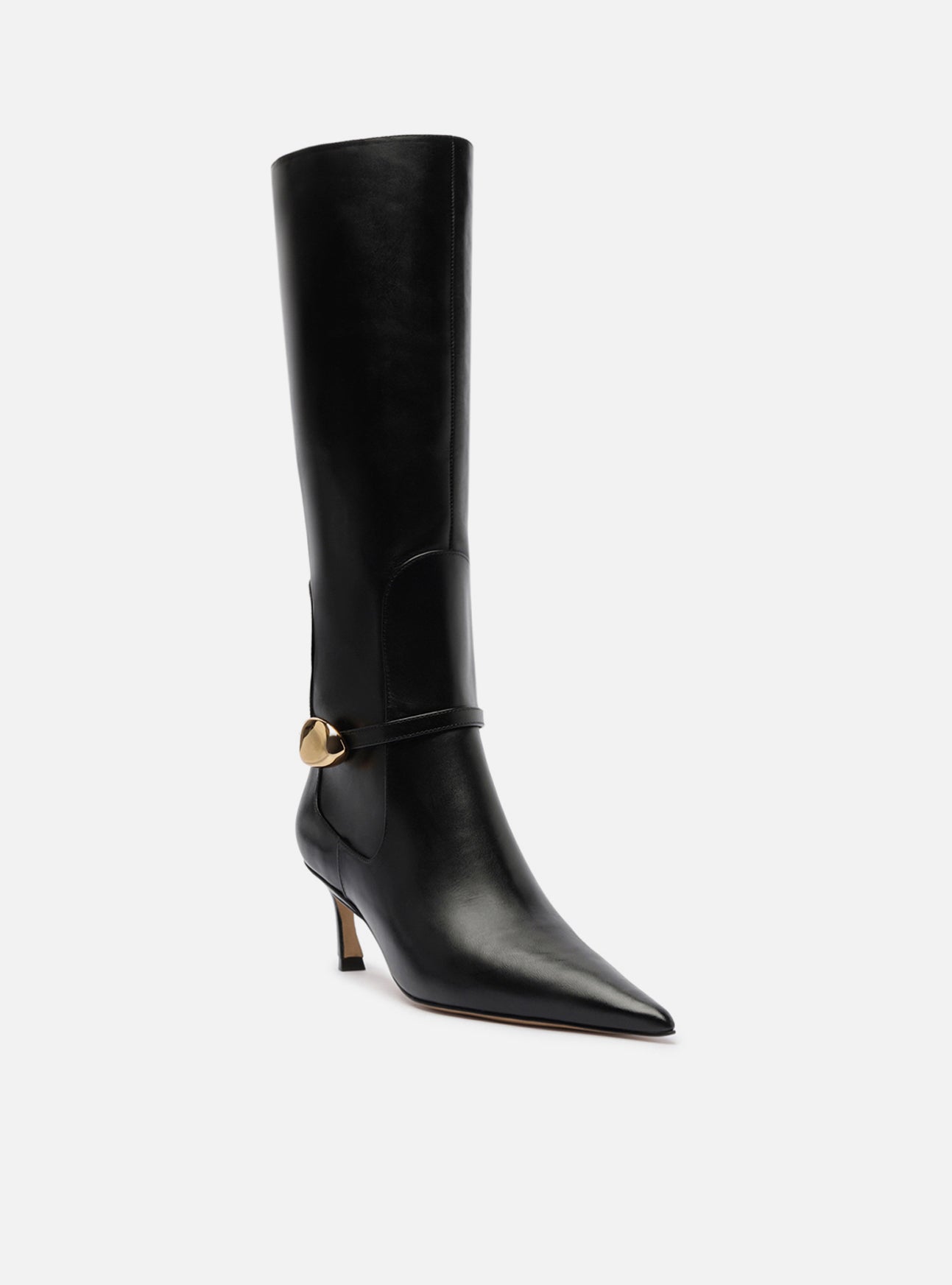 Farrah Low Stiletto Leather Boot Boot F/25