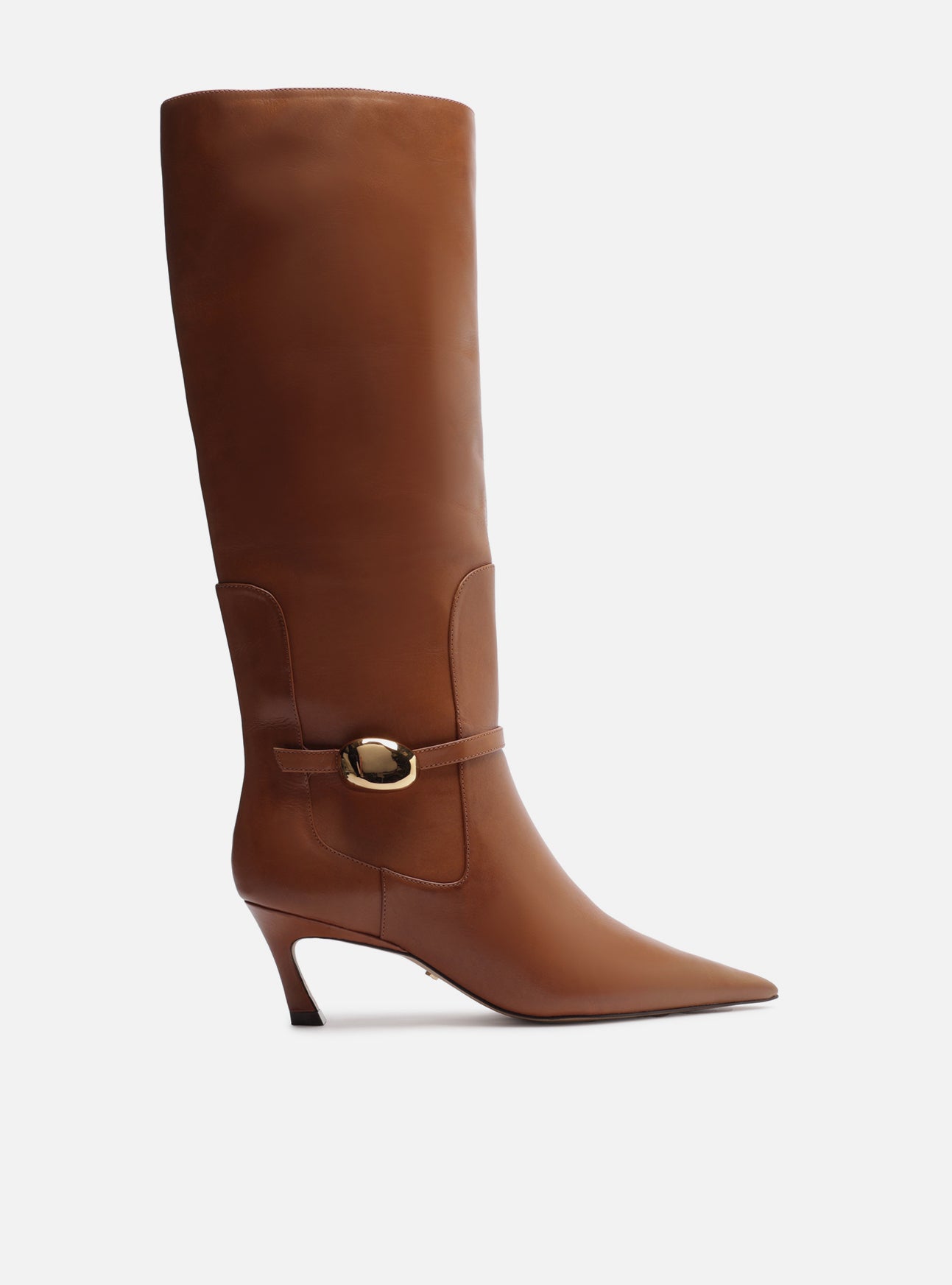 Farrah Low Stiletto Leather Boot Boot F/25