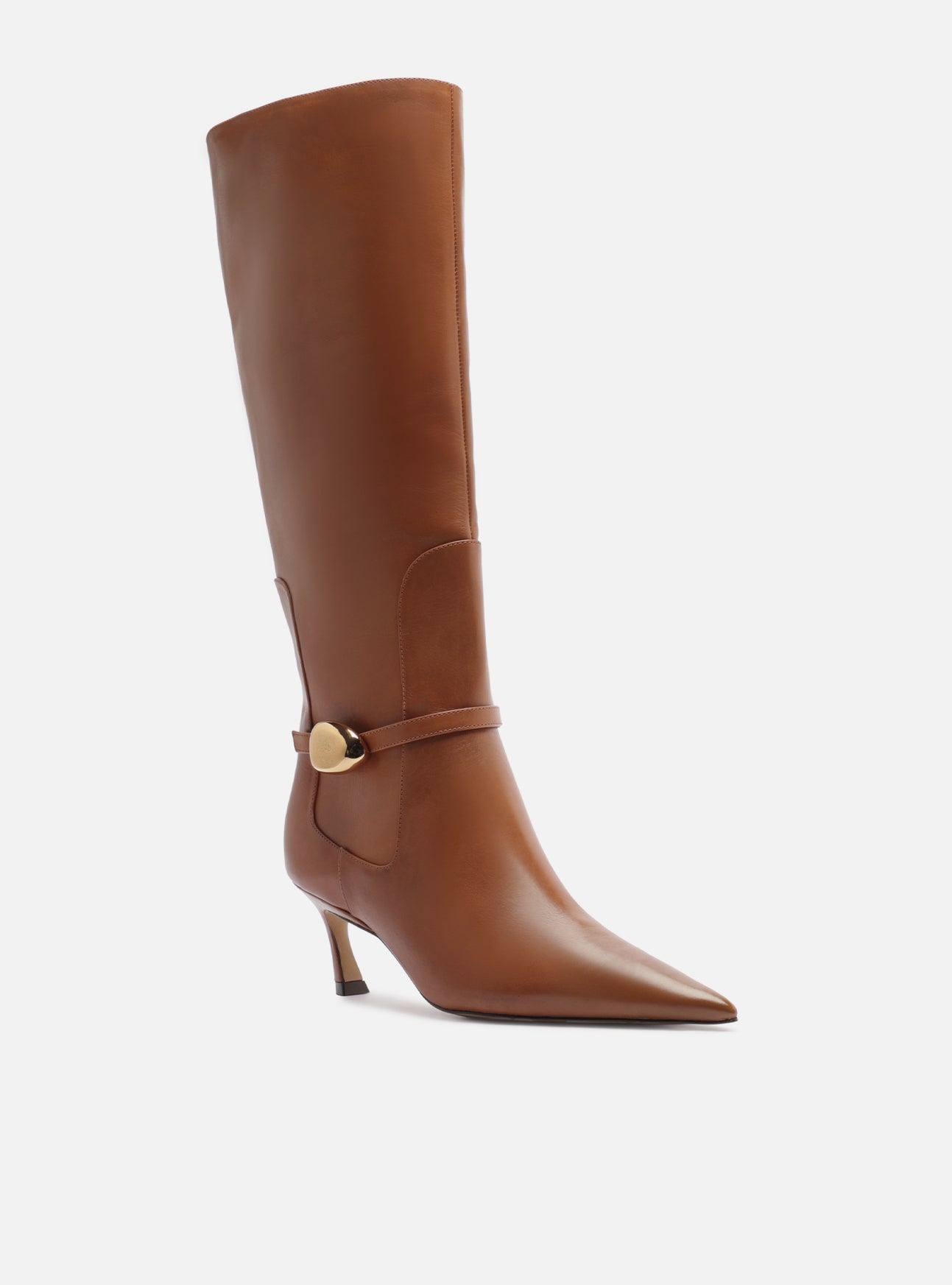 Farrah Low Stiletto Leather Boot Boot F/25