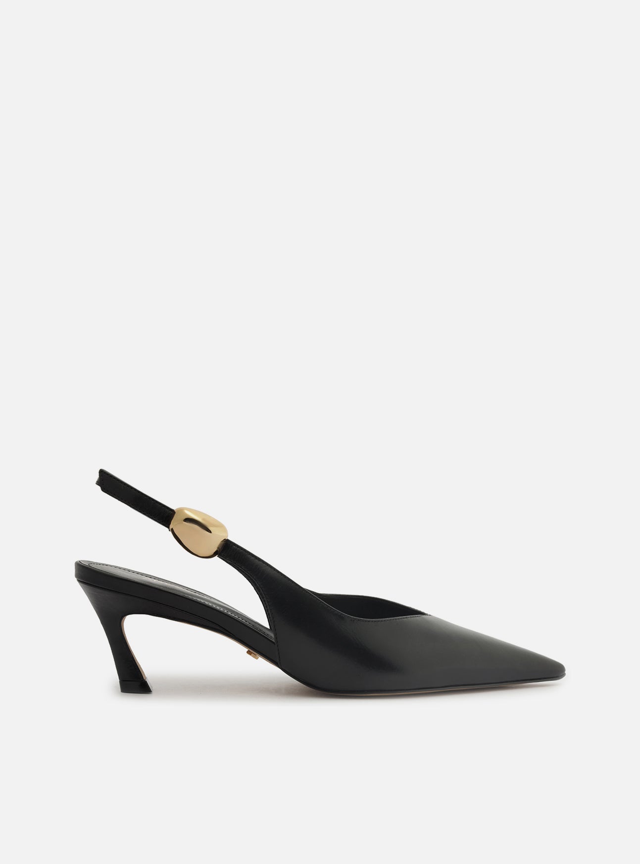 Farrah Low Stiletto Leather Pump Pumps F/25
