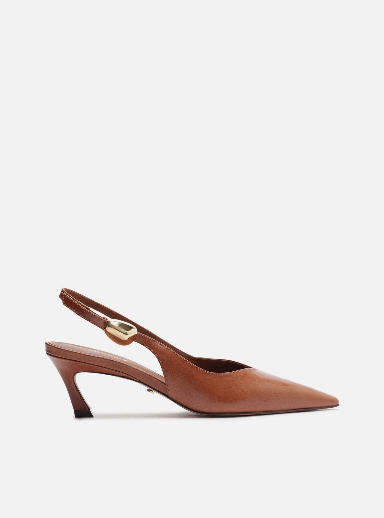 Farrah Low Stiletto Leather Pump Pumps F/25