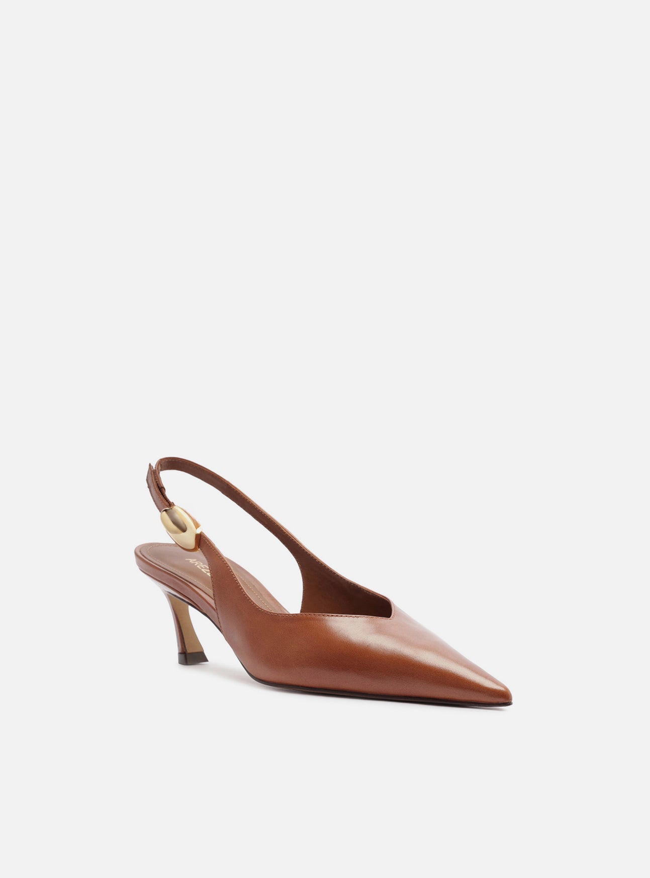 Farrah Low Stiletto Leather Pump Pumps F/25