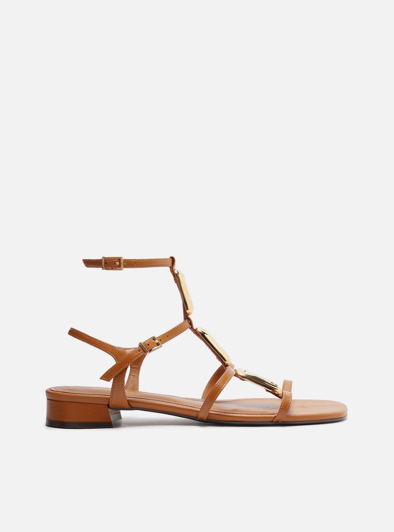 Gretta Leather Flat Flats F/25