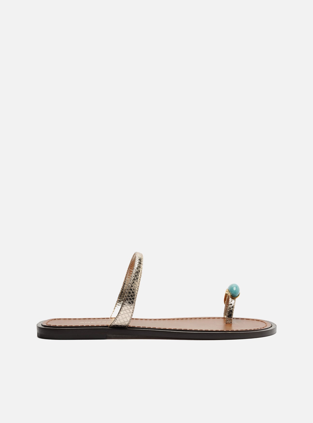 Sophie Leather Flat Sandals U/26