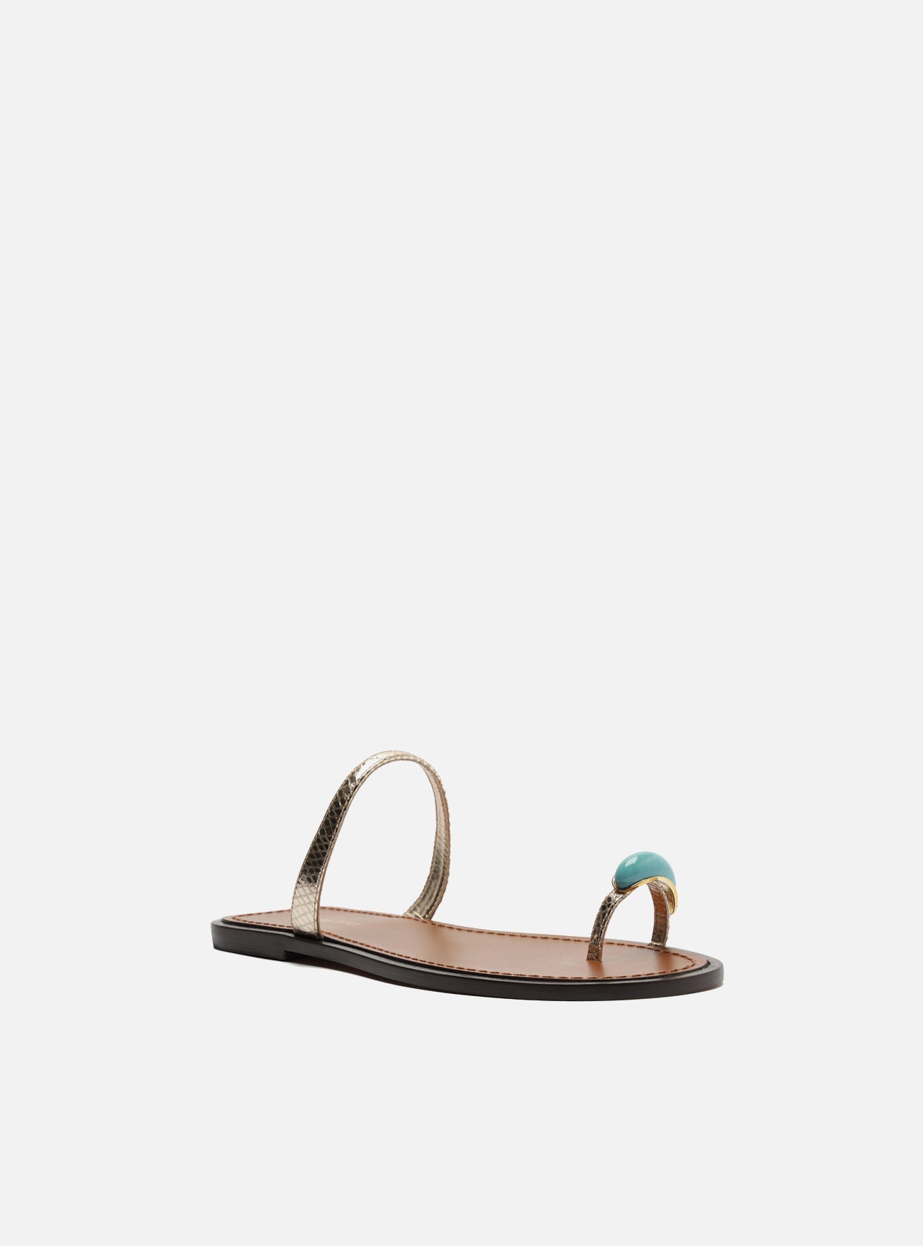 Sophie Leather Flat Sandals U/26