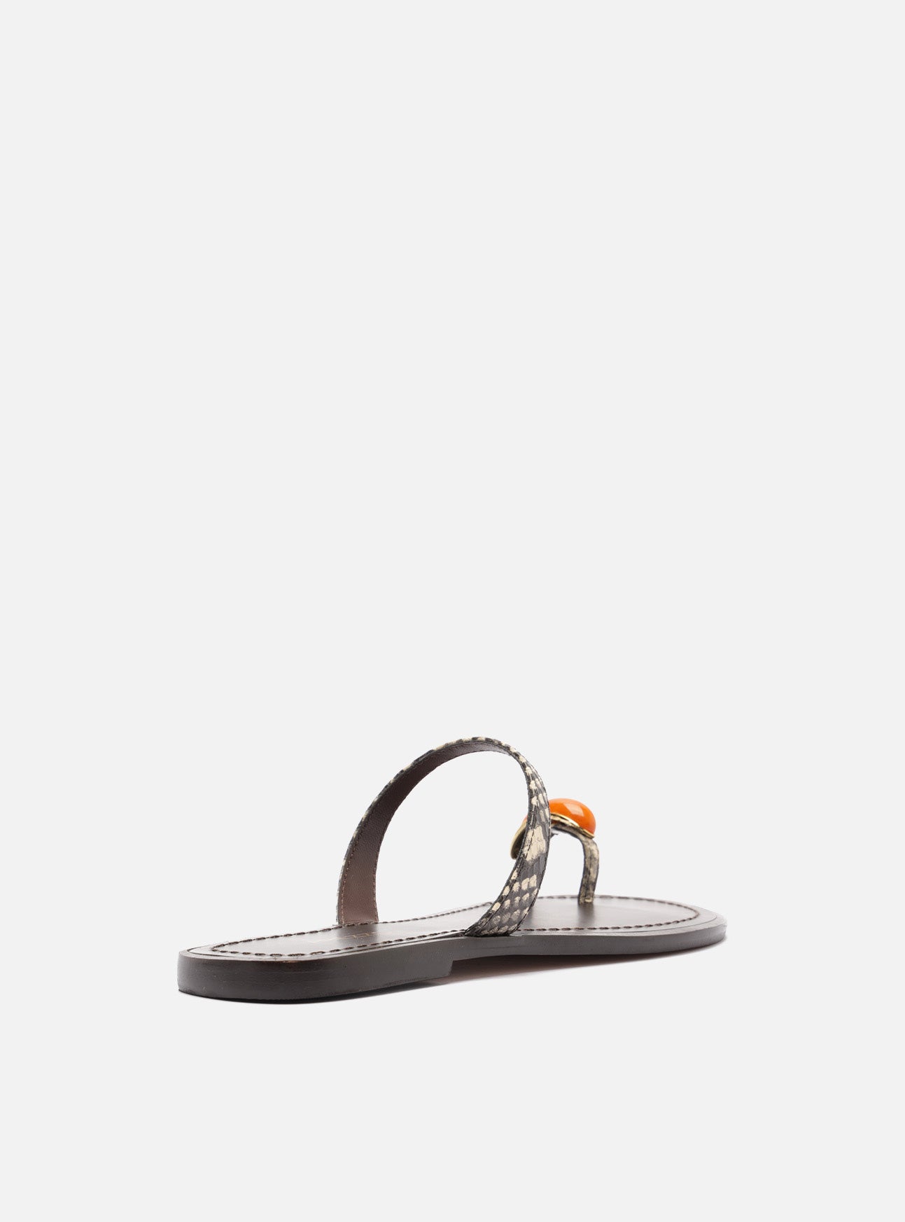 Sophie Leather Flat Sandals U/26