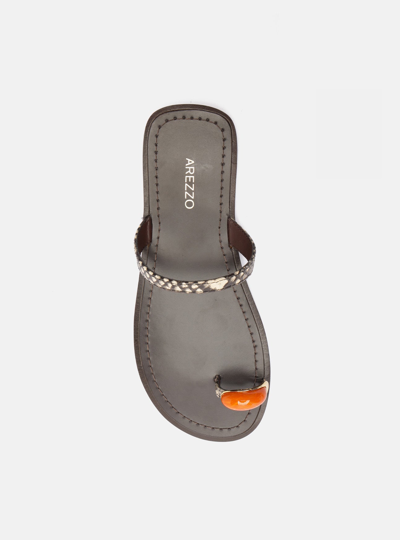 Sophie Leather Flat Sandals U/26