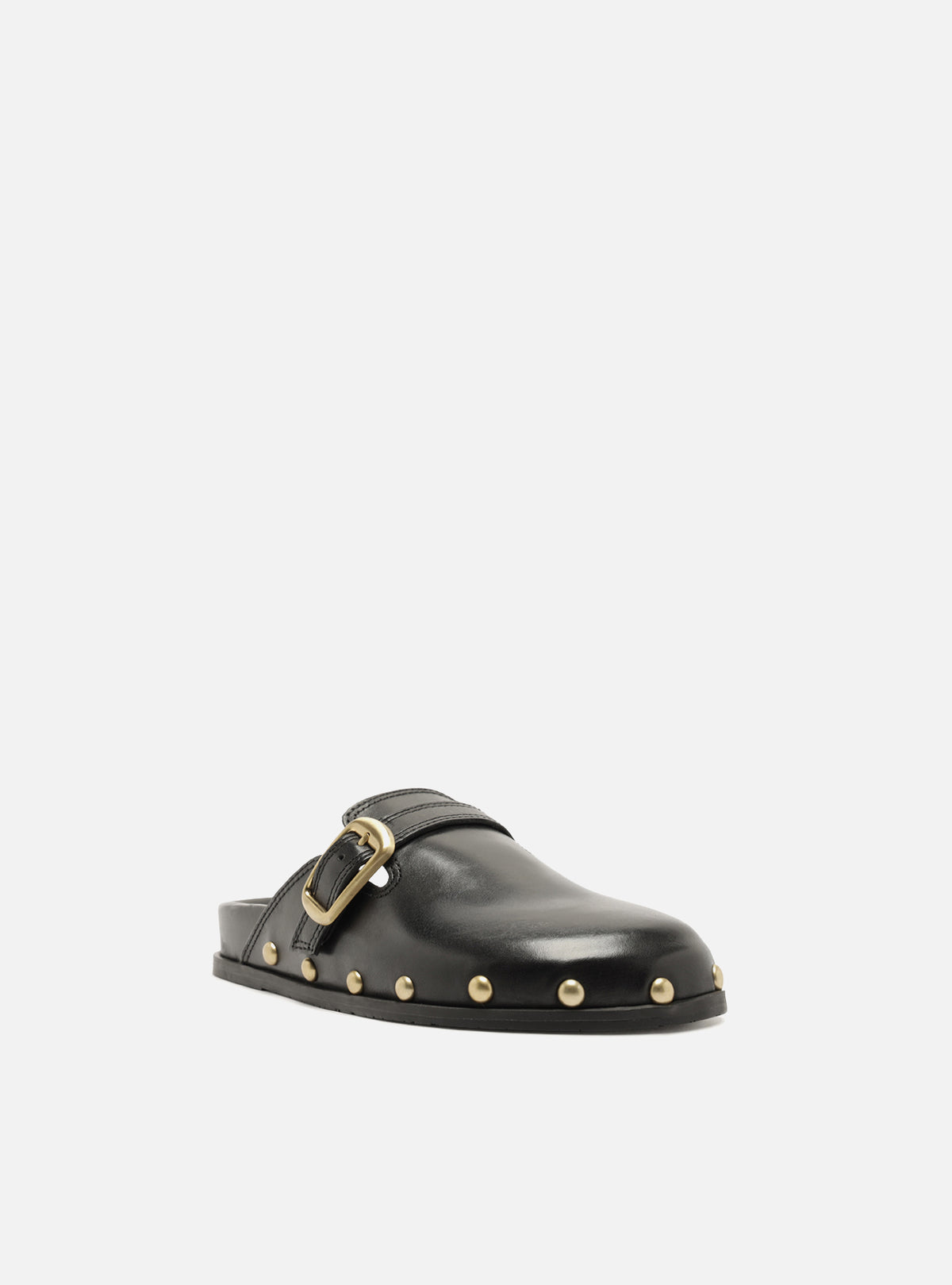 Jia Studs Leather Clog Flats Fall 26