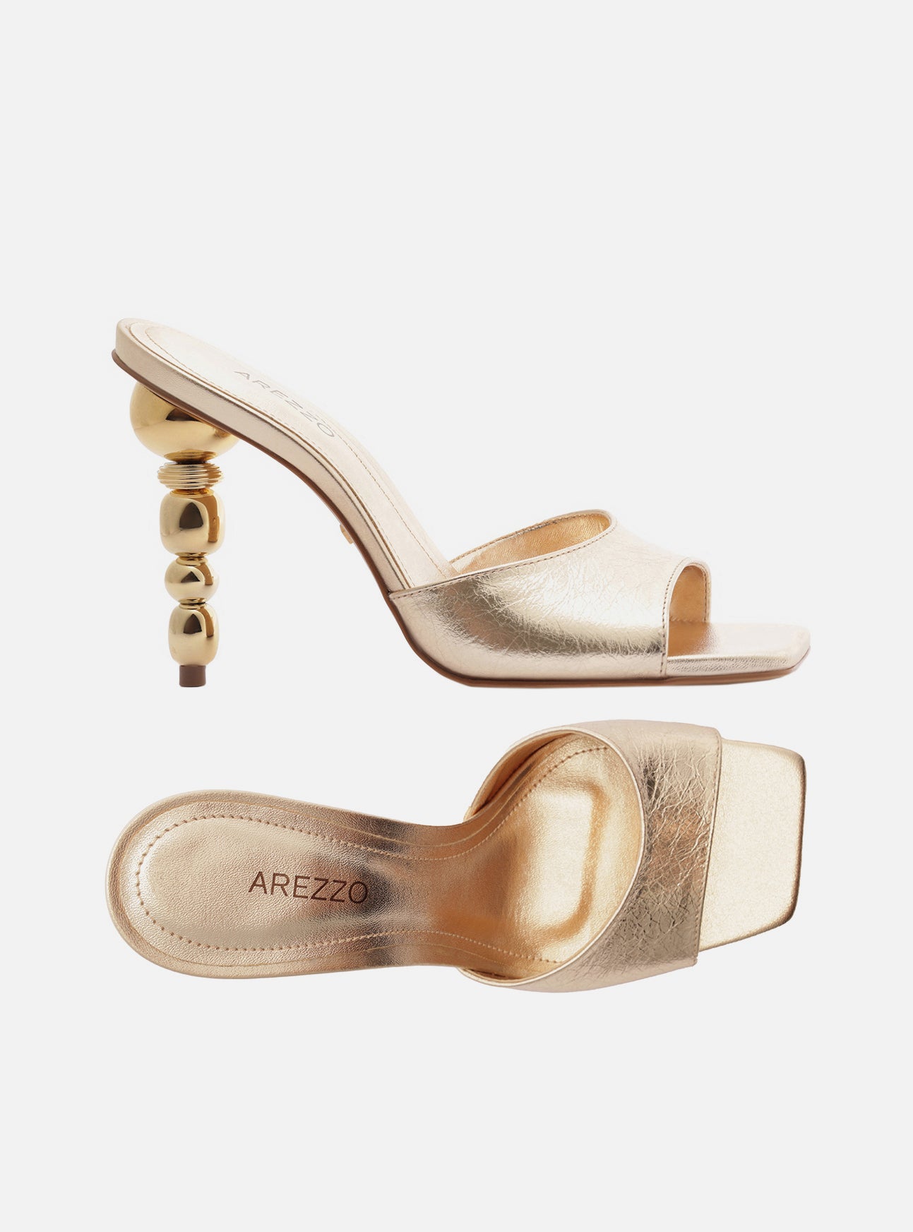 Rue High Stiletto Mule Leather Sandal Sandals R/26