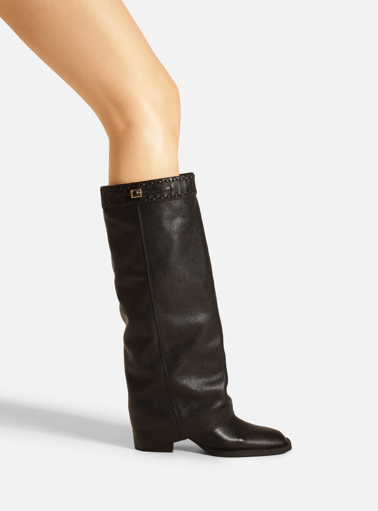 Beatrice Mid Block Leather Boot Boot F/25