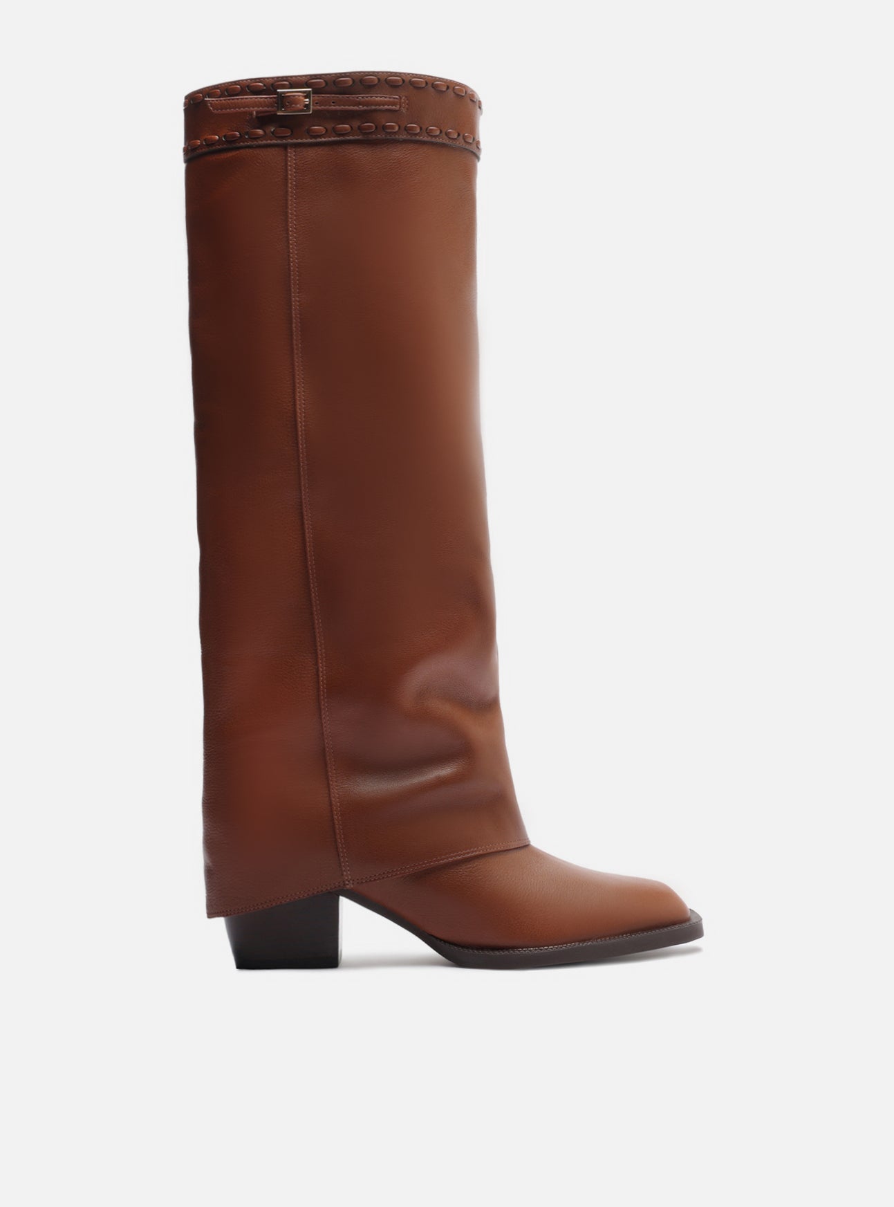 Beatrice Mid Block Leather Boot Boot F/25