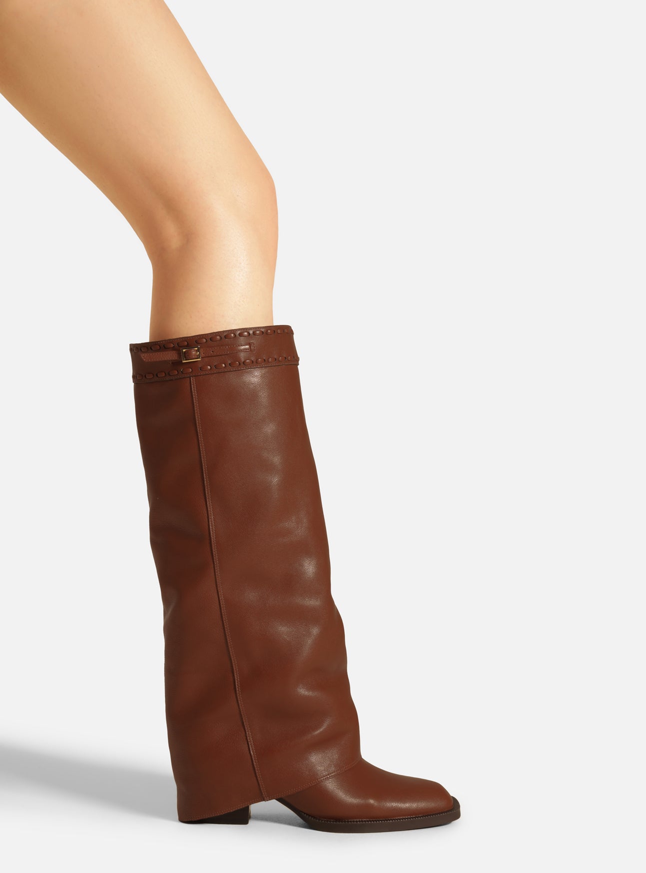 Beatrice Mid Block Leather Boot Boot F/25