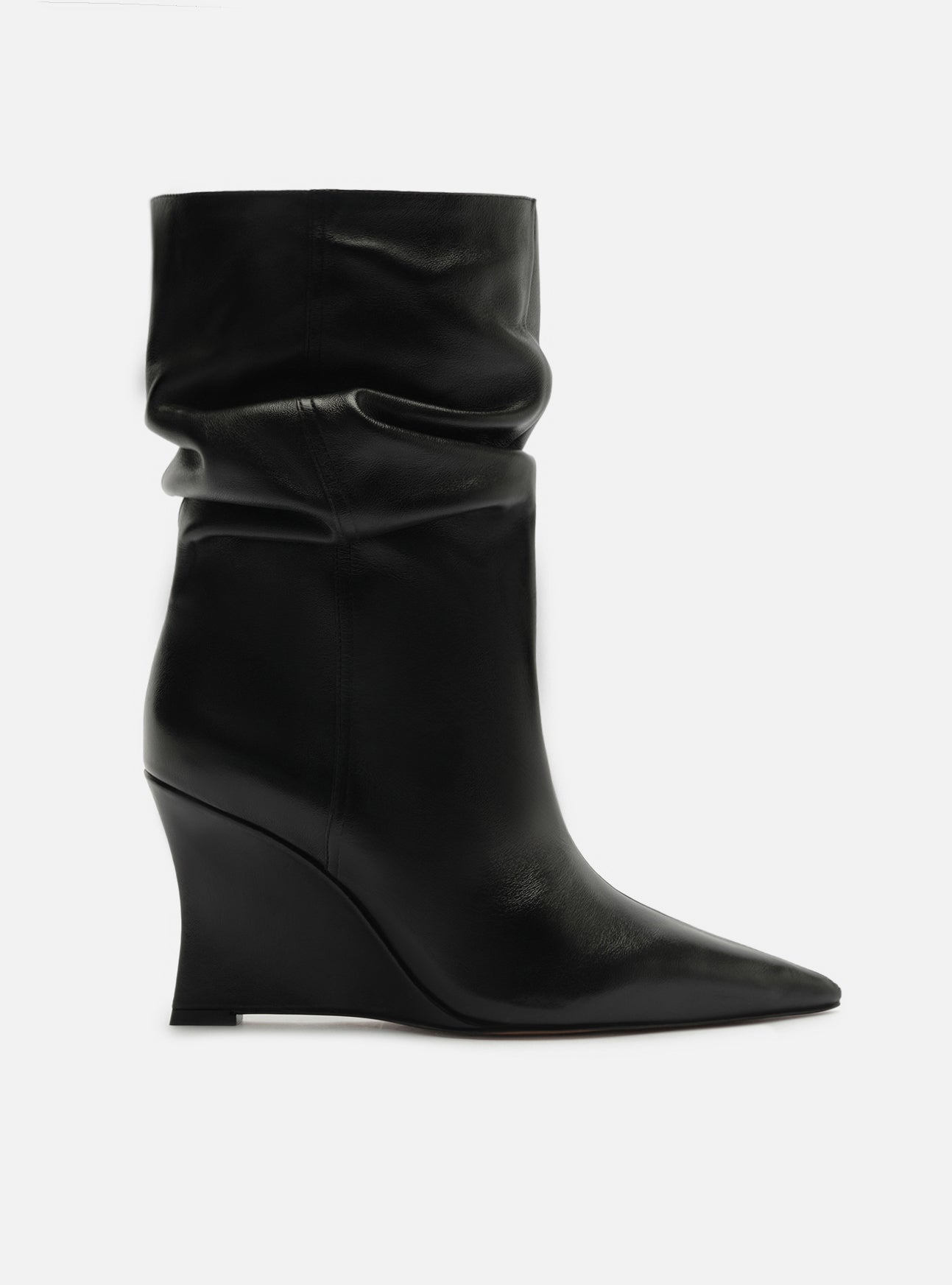 Cara Wedge Leather Bootie Booties Fall 26
