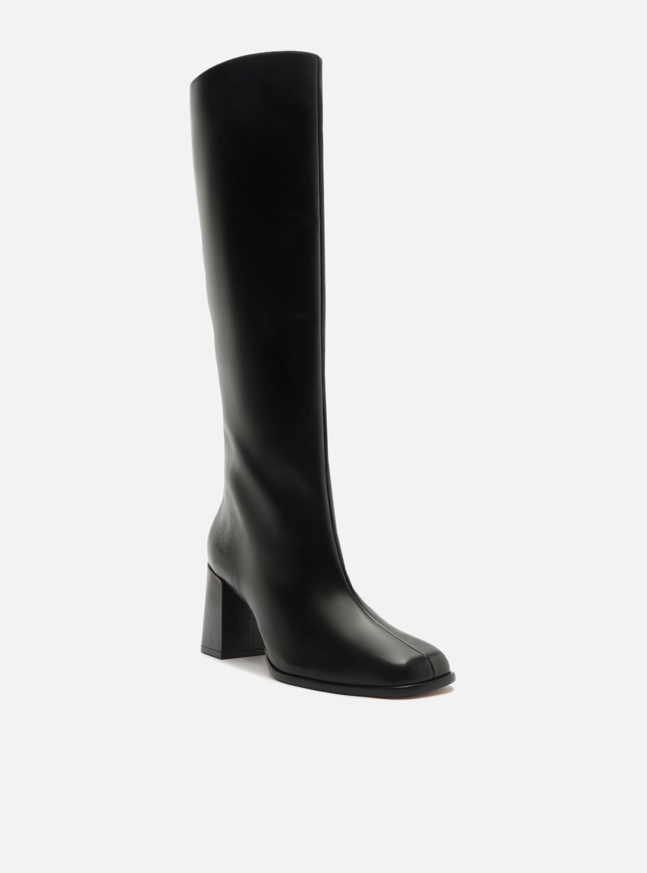 Nancy Mid Block Leather Boot Boots Fall 26