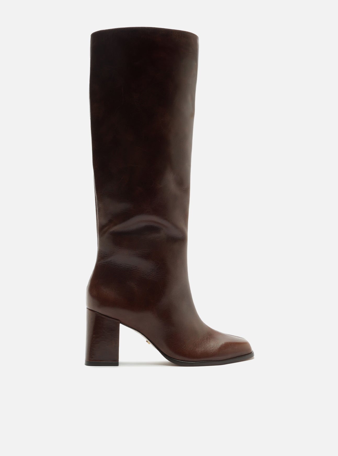 Nancy Mid Block Leather Boot Boots Fall 26