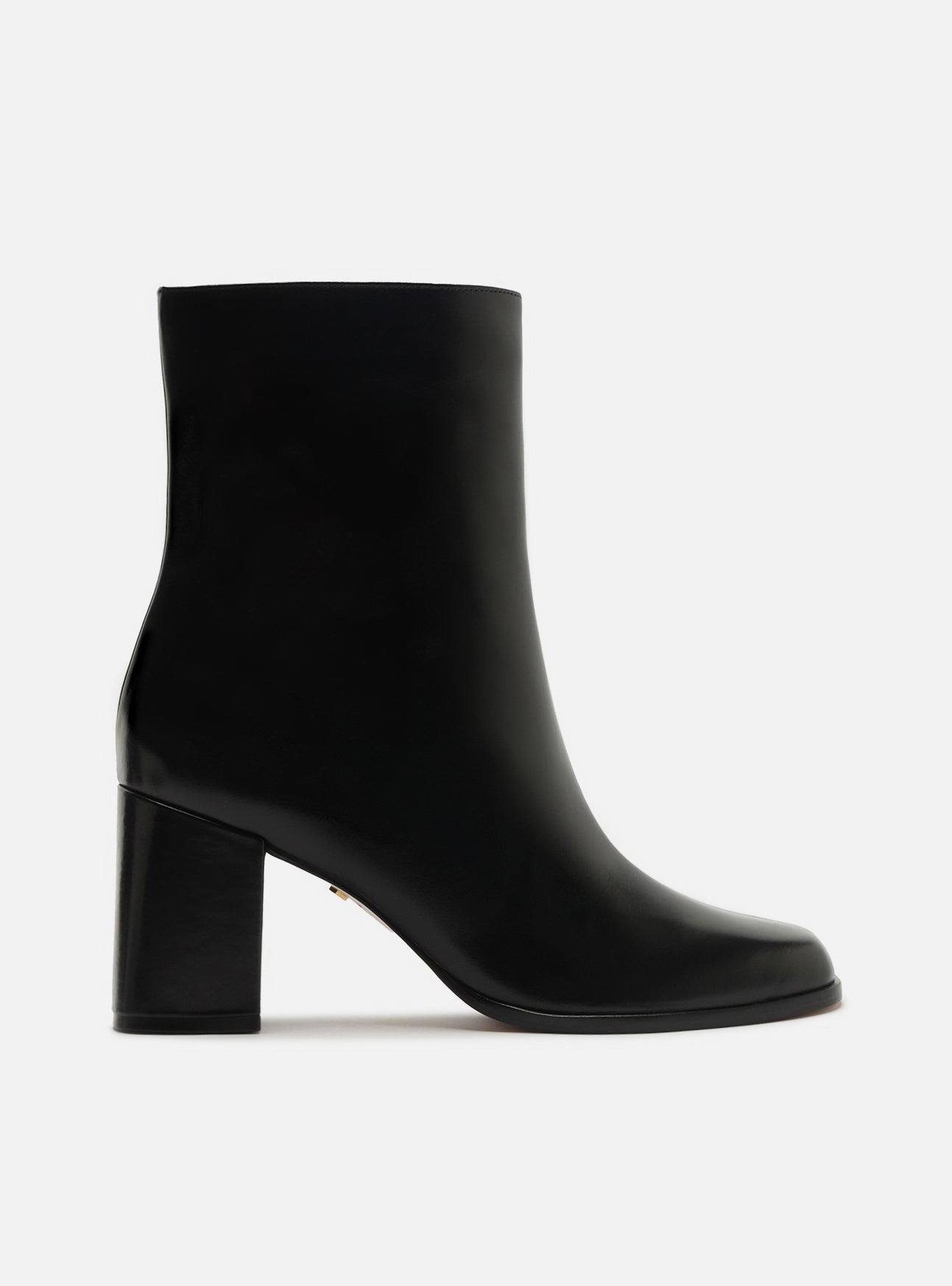 Nancy Mid Block Leather Bootie Booties Fall 26