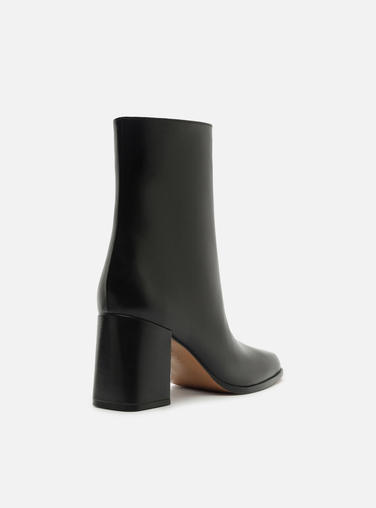 Nancy Mid Block Leather Bootie Booties Fall 26