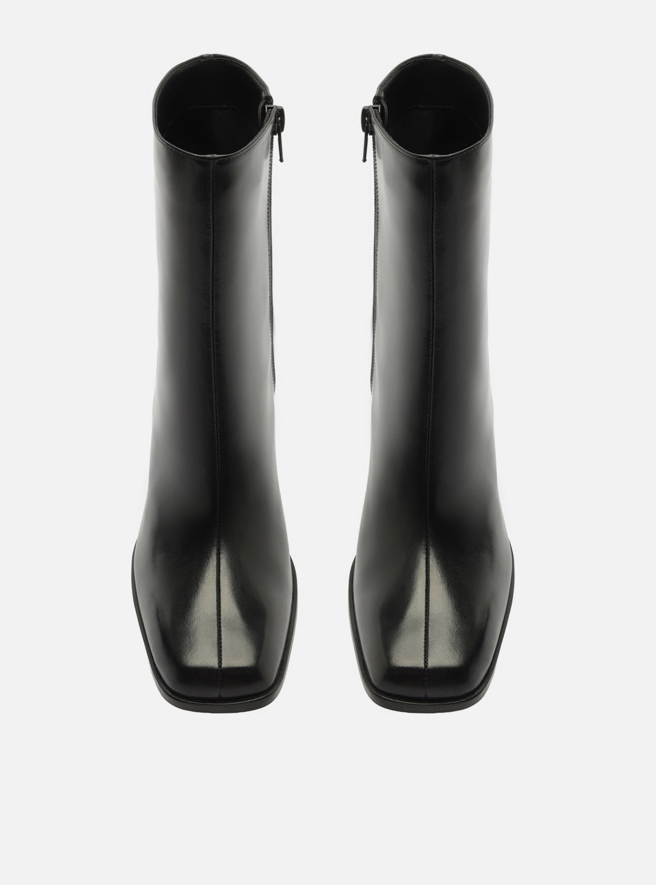 Nancy Mid Block Leather Bootie Booties Fall 26