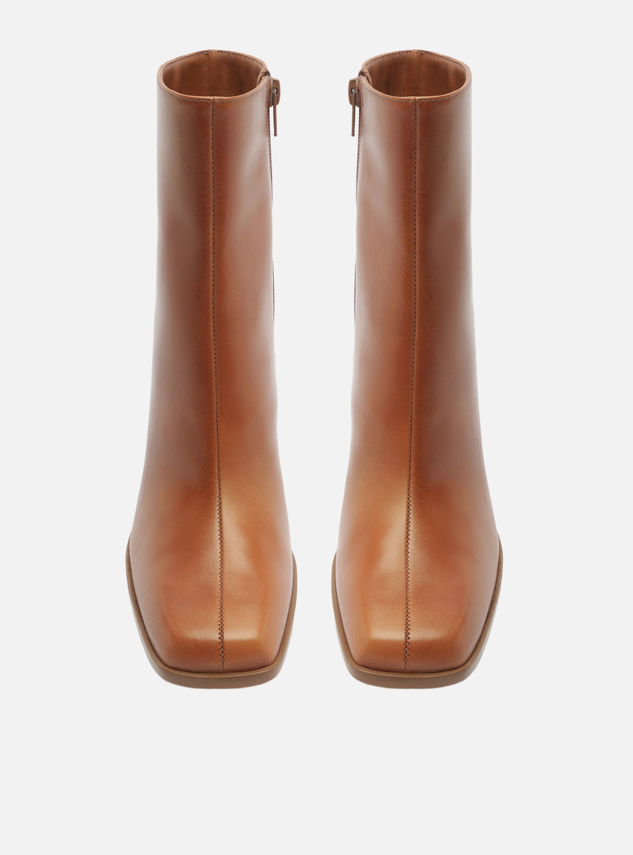 Nancy Mid Block Leather Bootie Booties Fall 26
