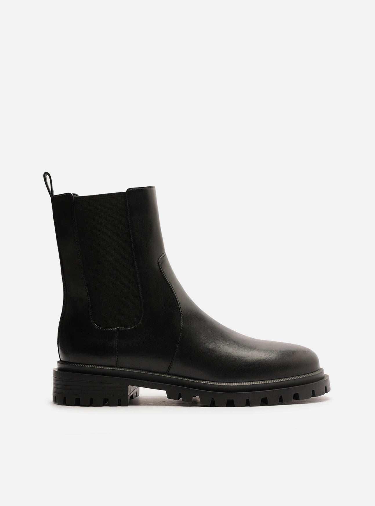 Brandy Low Block Leather Boot Booties F/25