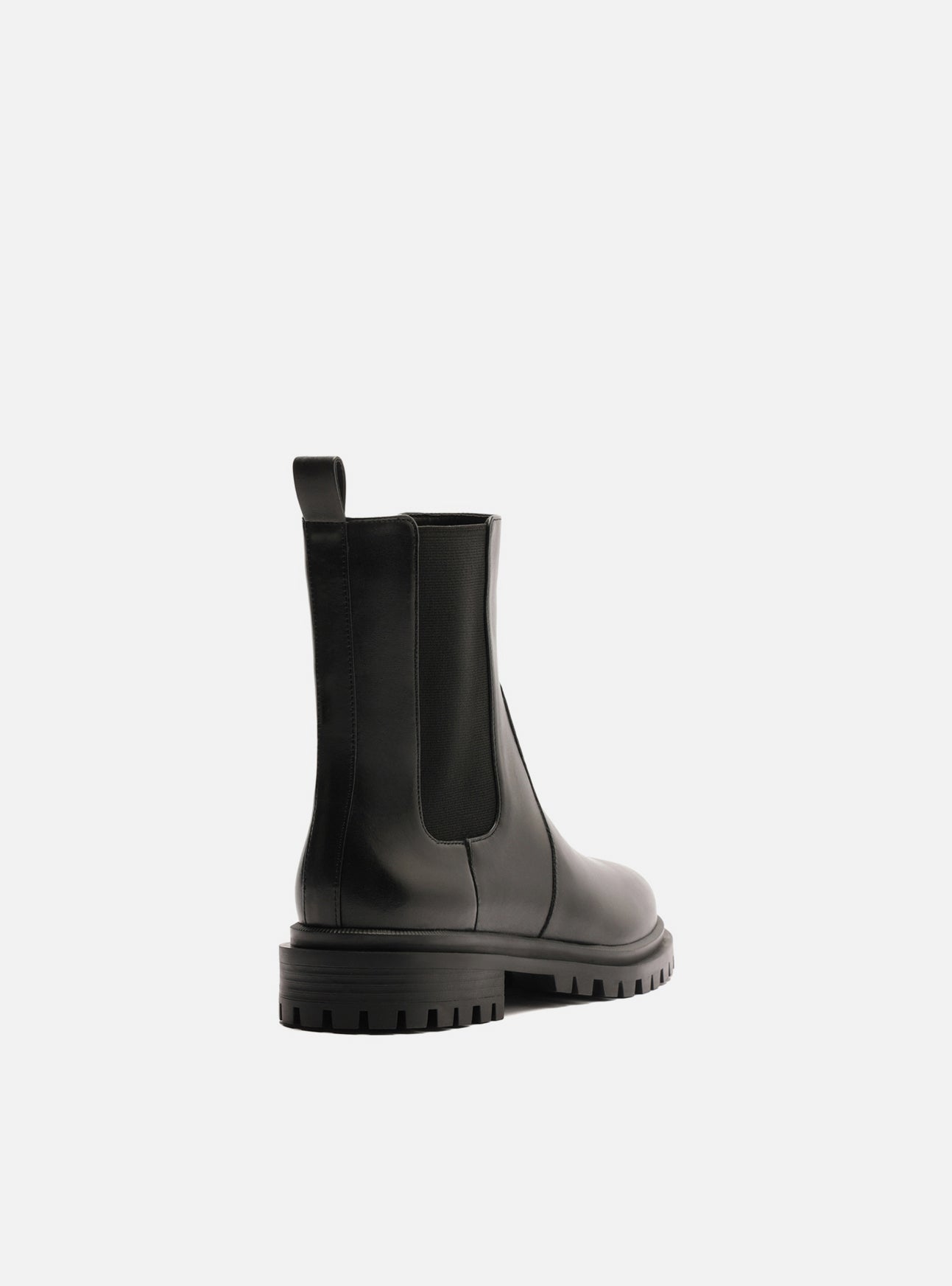 Brandy Low Block Leather Boot Boot F/25