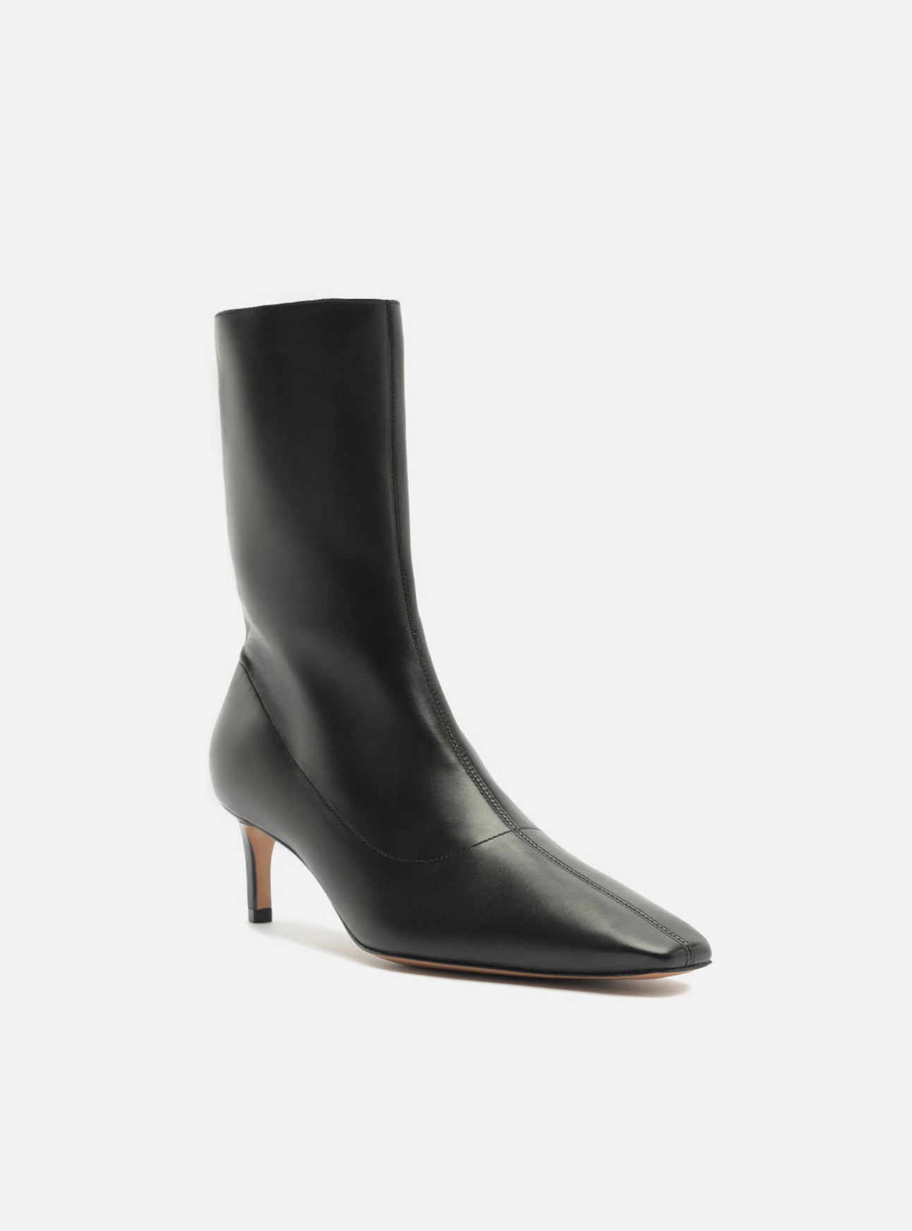 Emmett Low Stiletto Leather Bootie Booties Fall 26