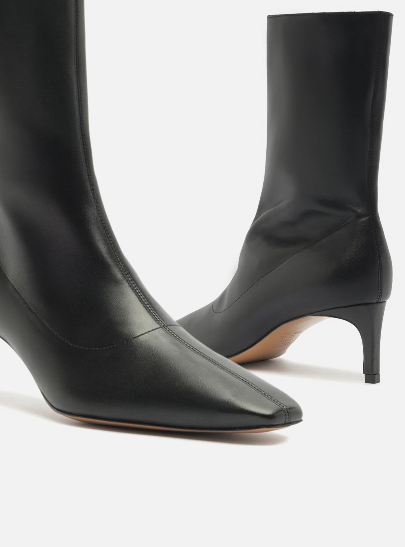 Emmett Low Stiletto Leather Bootie Booties Fall 26