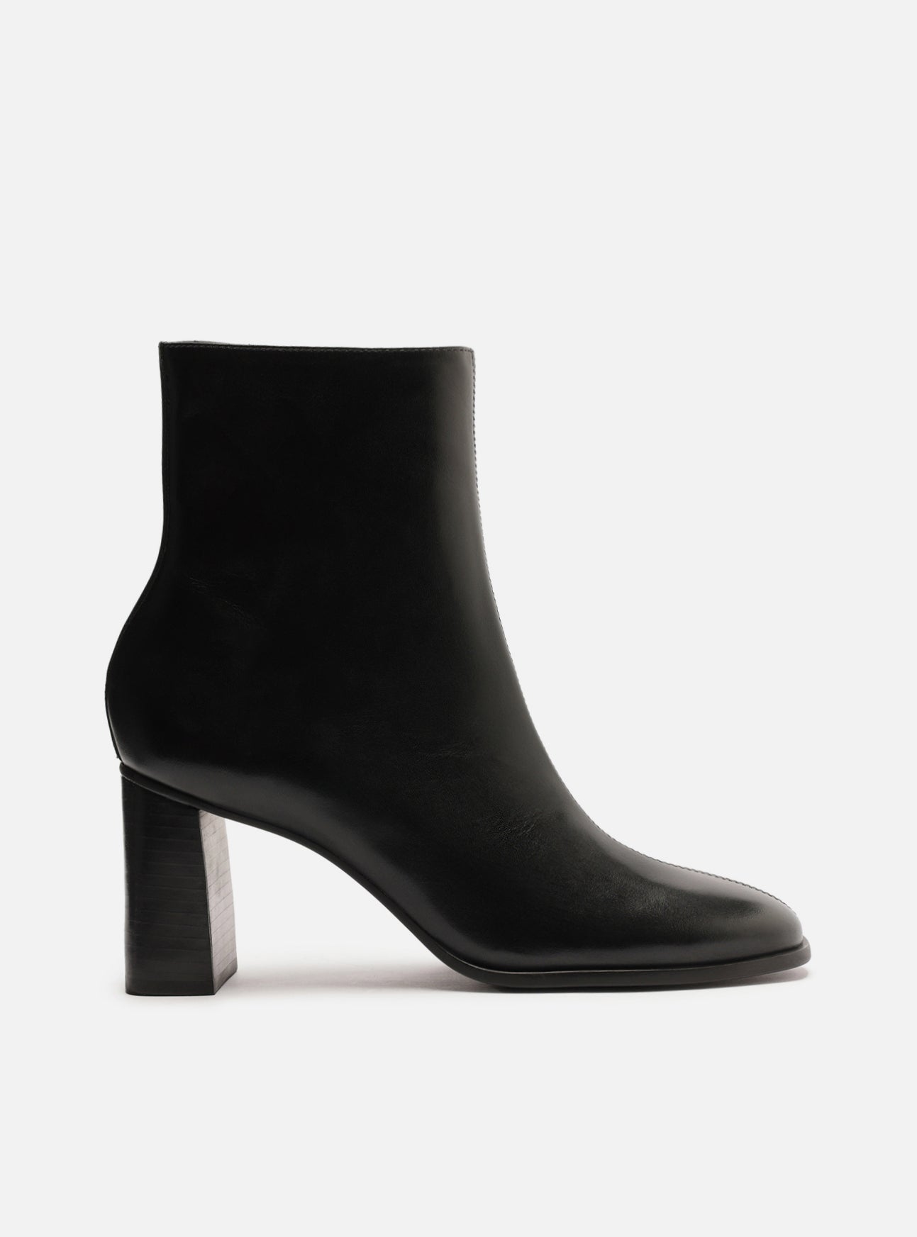 Regina Mid Block Leather Boot Booties F/25