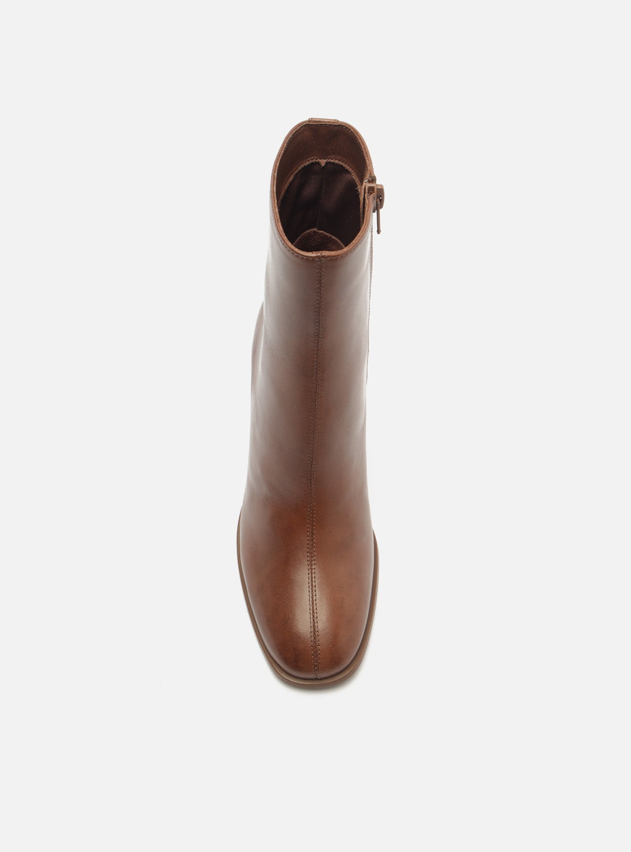 Regina Mid Block Leather Boot Booties F/25