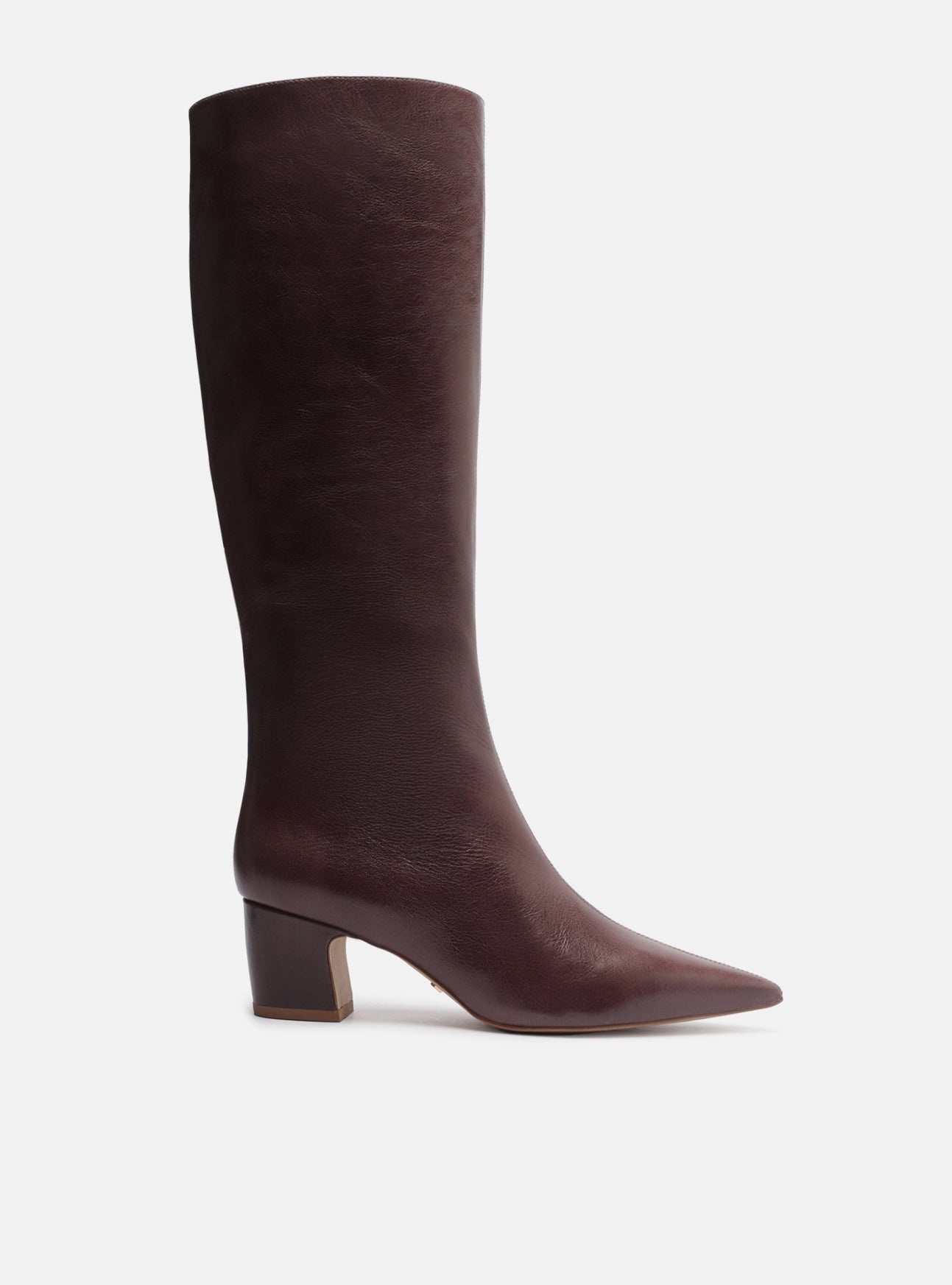 Julie Mid Block Leather Boot Boot F/25