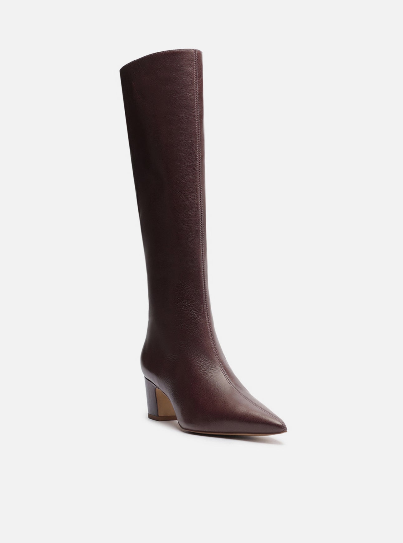 Julie Mid Block Leather Boot Boot F/25