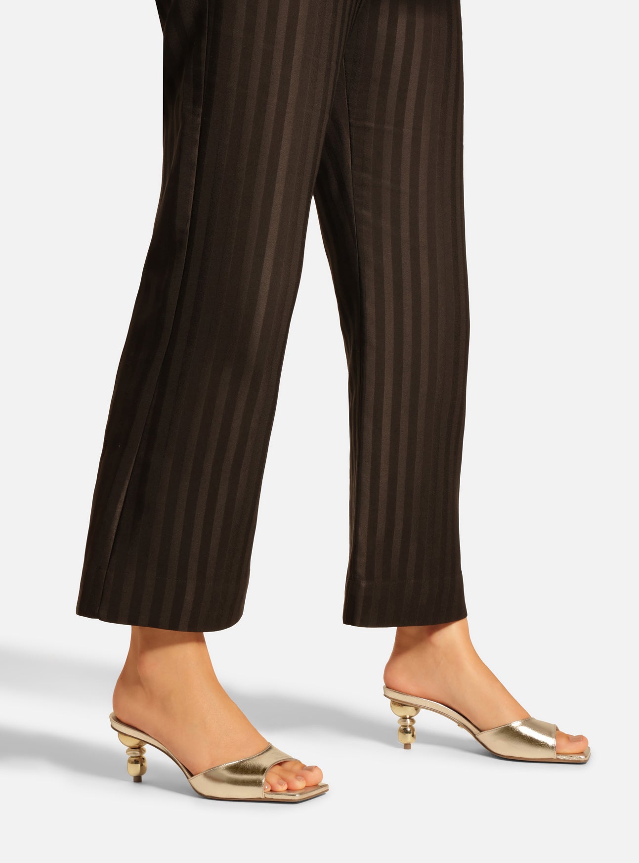 Birdie Low Stiletto Mule Leather Sandal Sandals R/26