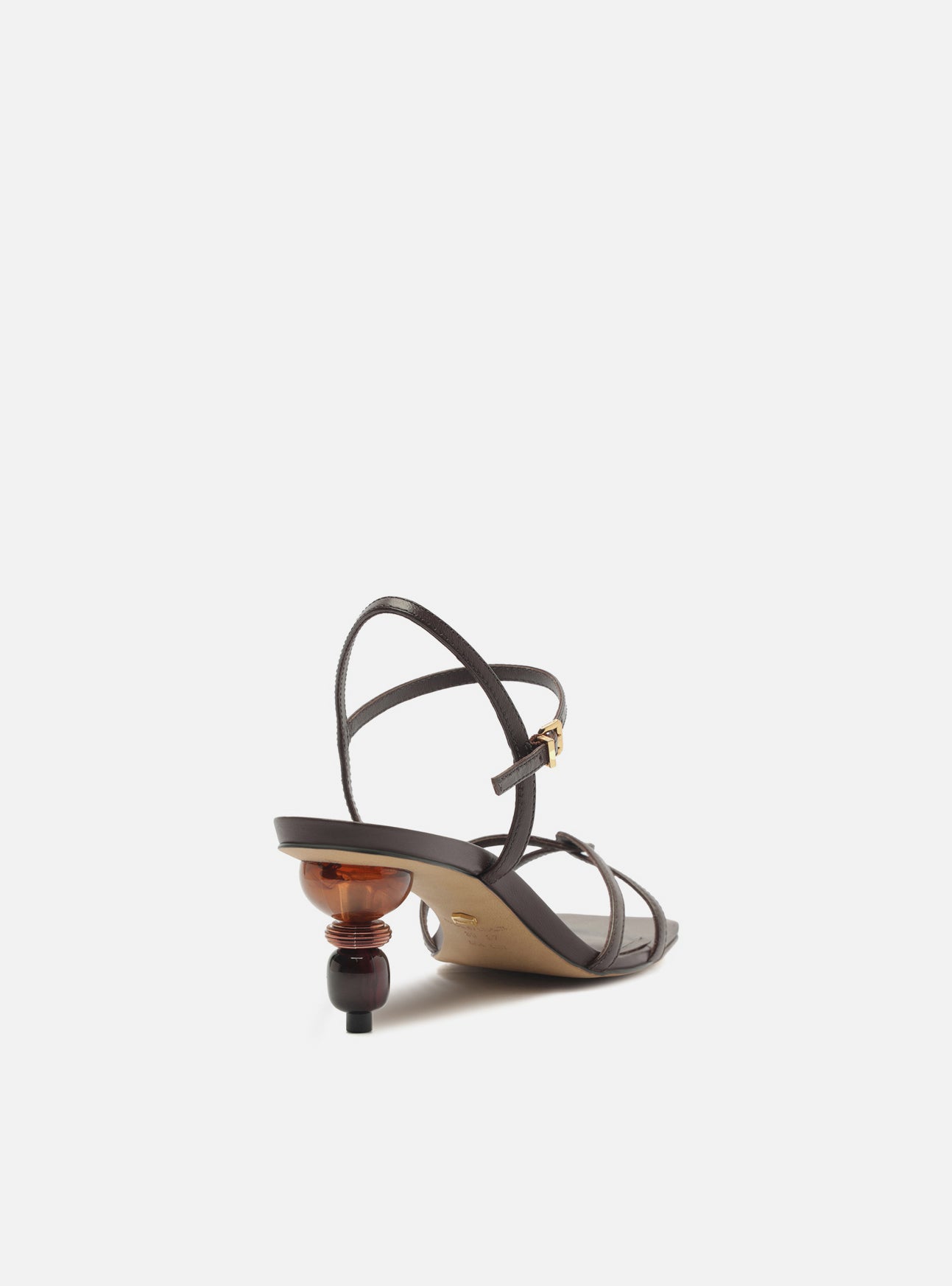 Birdie Low Stiletto Leather Sandal Sandals R/26