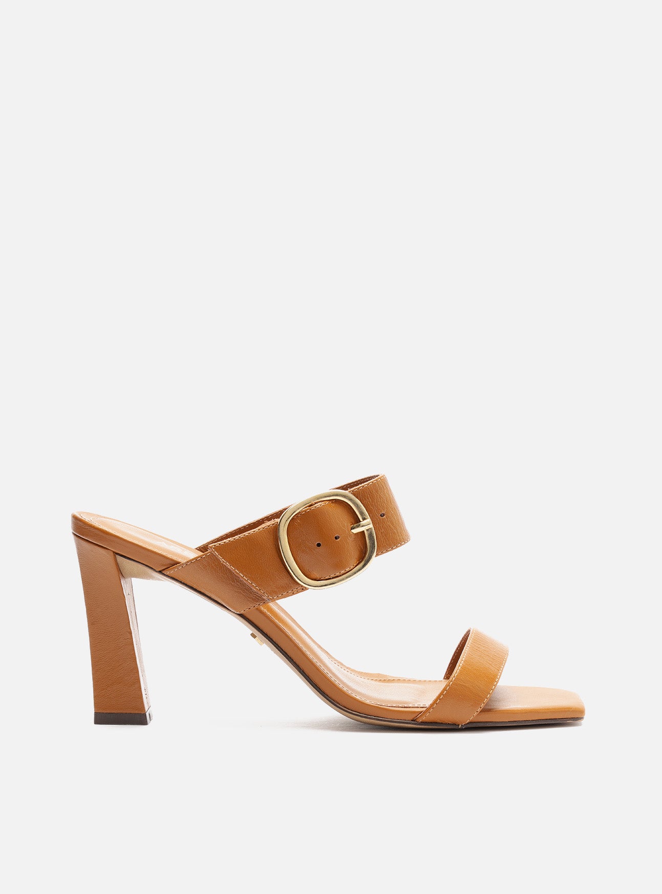 Beverly Mid Block Leather Sandal Sandal F/25