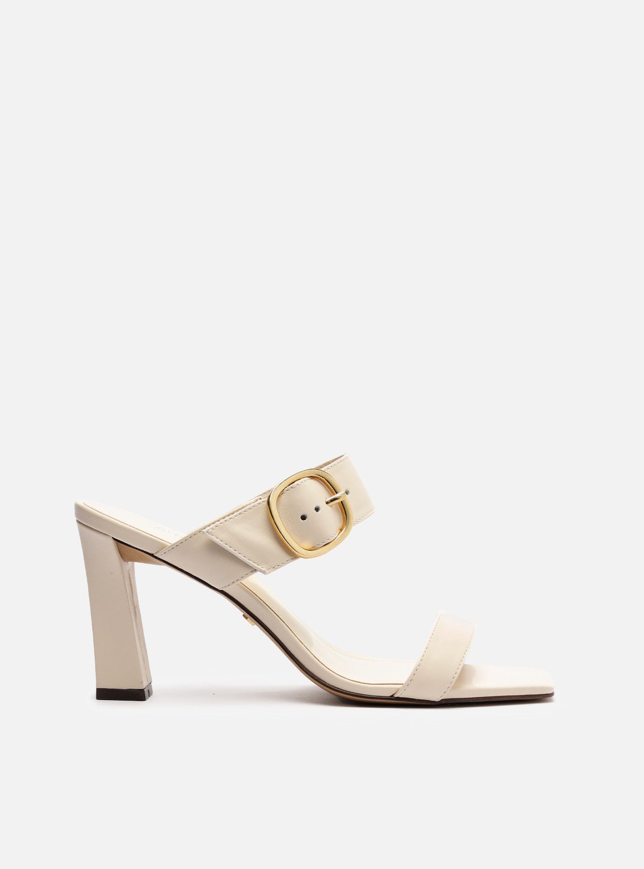 Beverly Mid Block Leather Sandal Sandal F/25