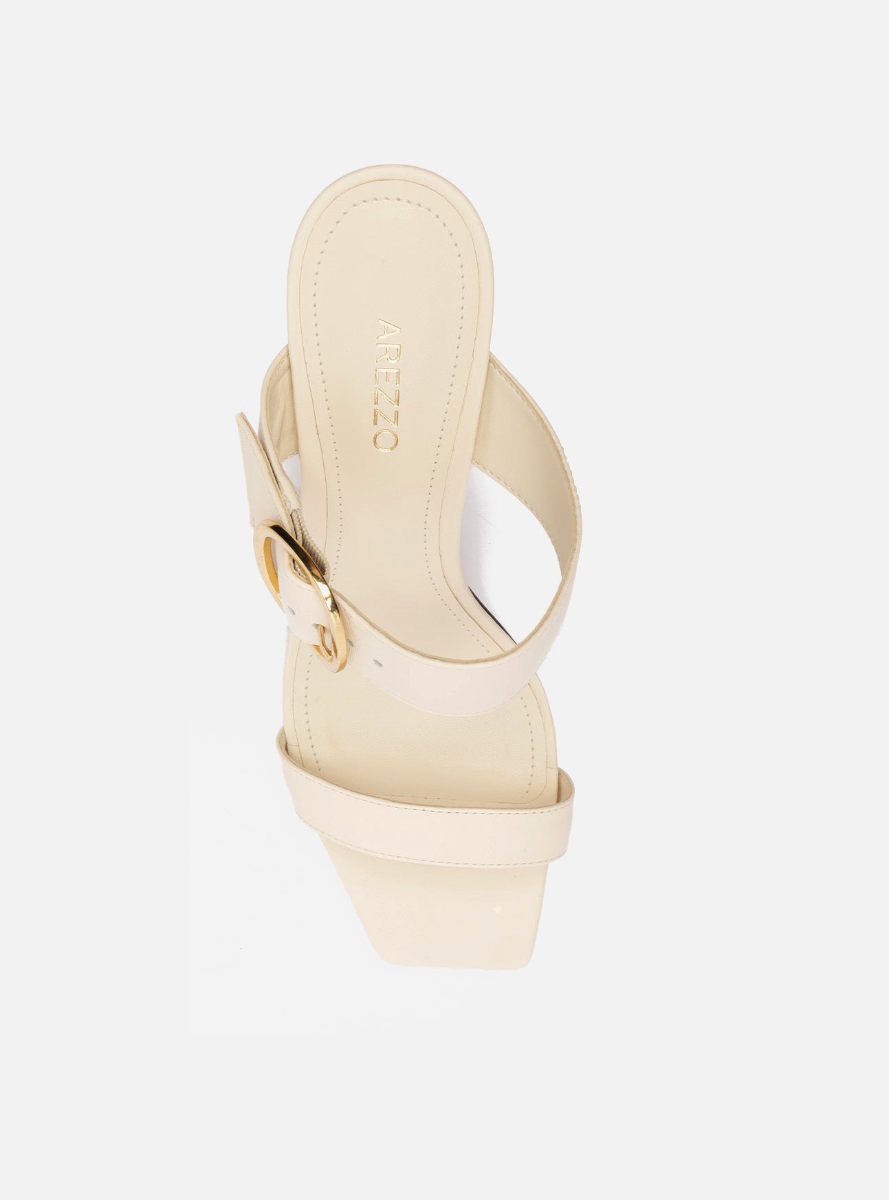 Beverly Mid Block Leather Sandal Sandal F/25