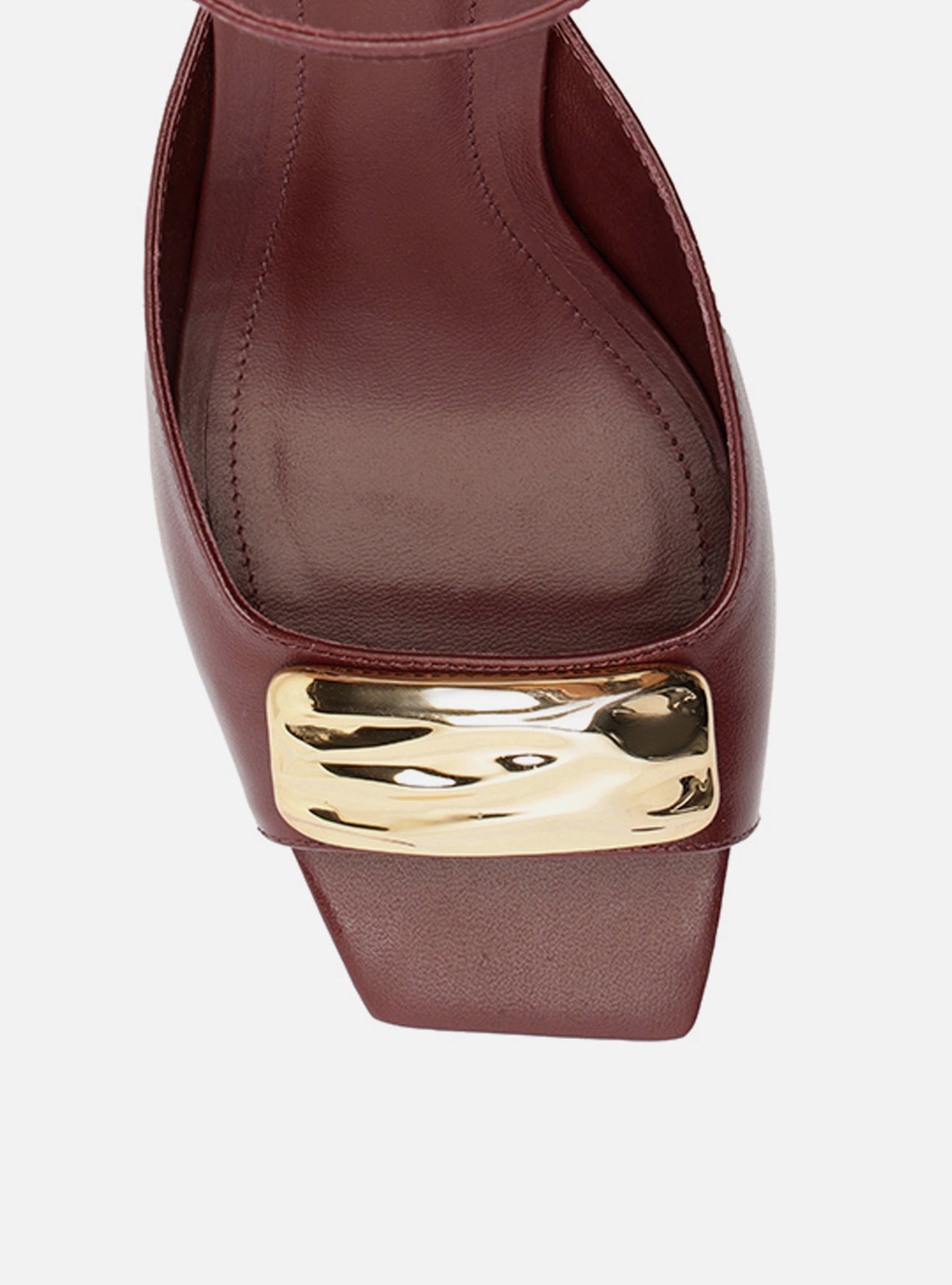 Greer Mid Block Leather Sandal Sandal F/25