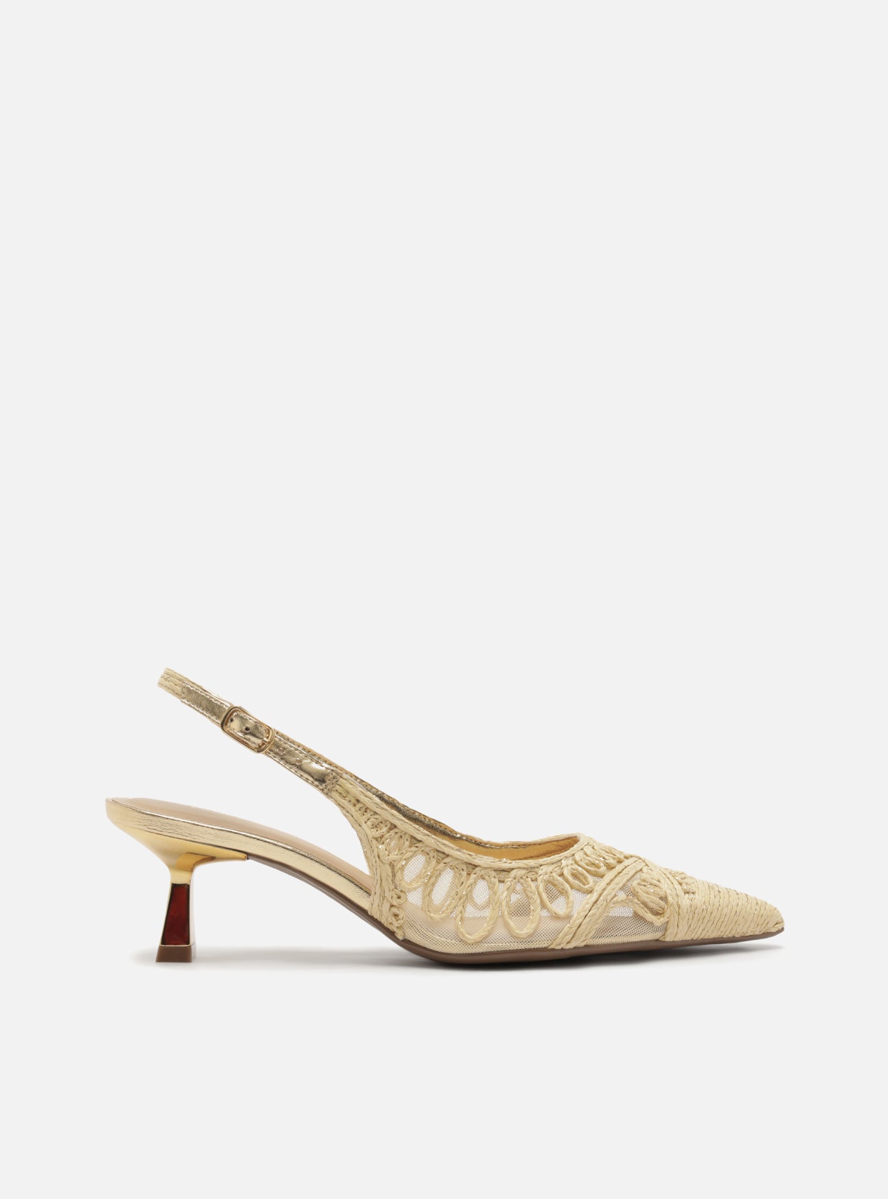 Liz Low Stiletto Fabric Pump Pumps S/26