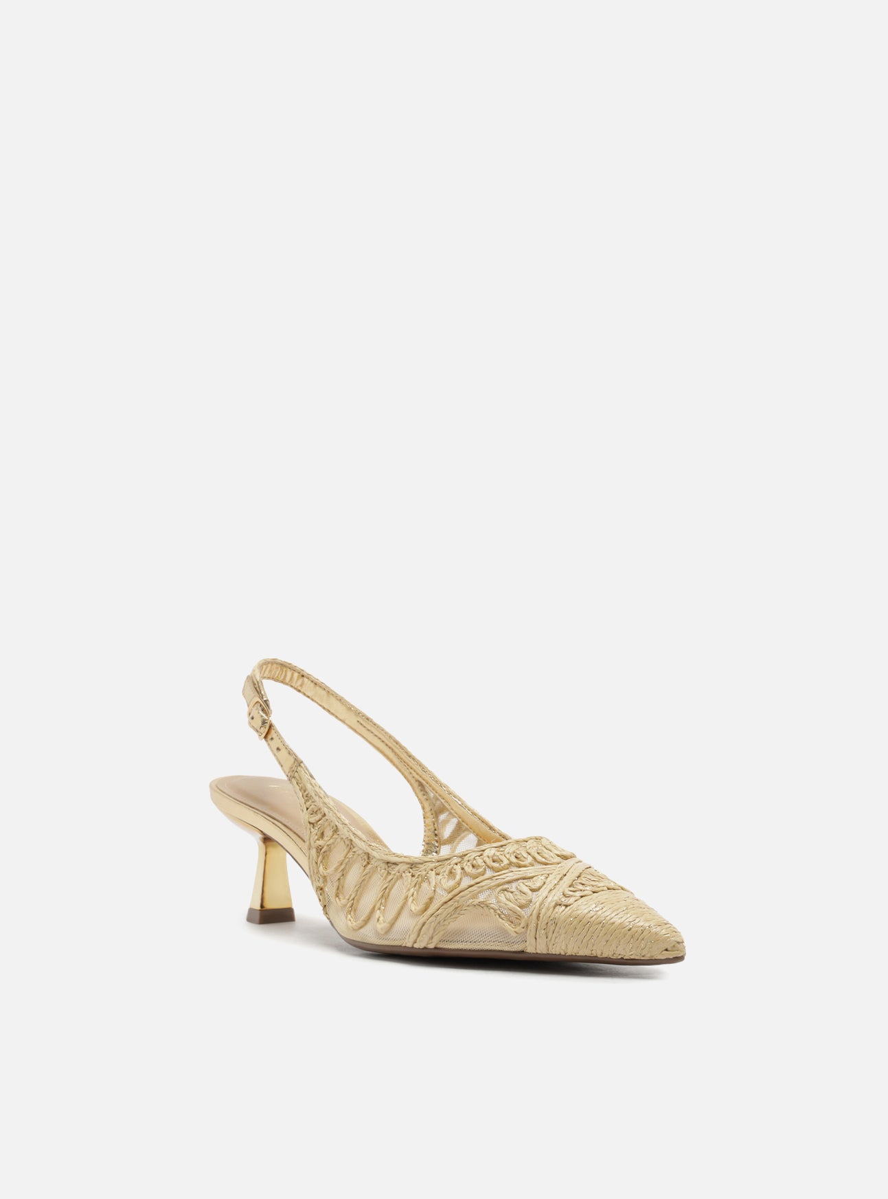 Liz Low Stiletto Fabric Pump Pumps S/26