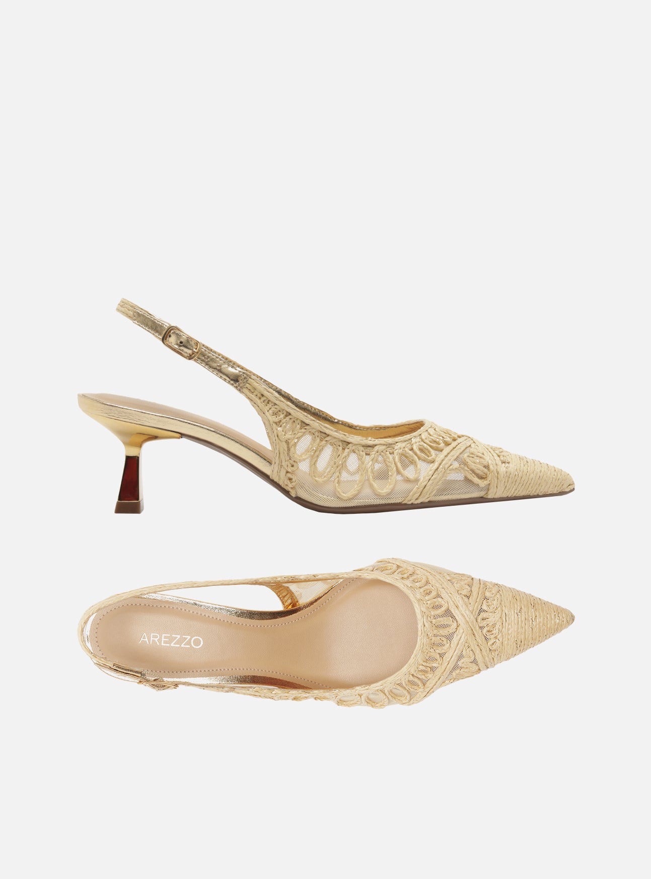 Liz Low Stiletto Fabric Pump Pumps S/26