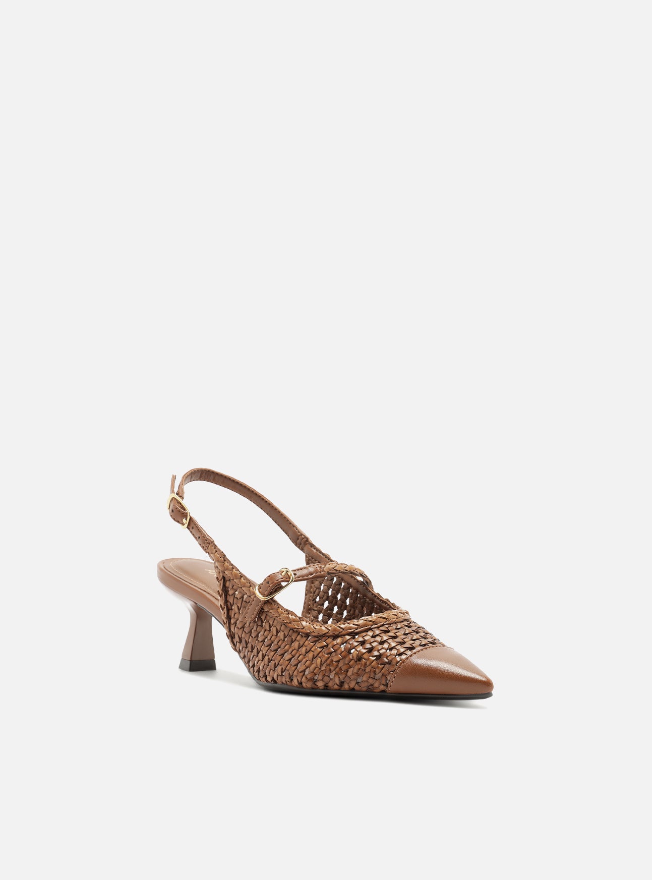 Hazel Mid Stiletto Leather Pump Pumps S/26