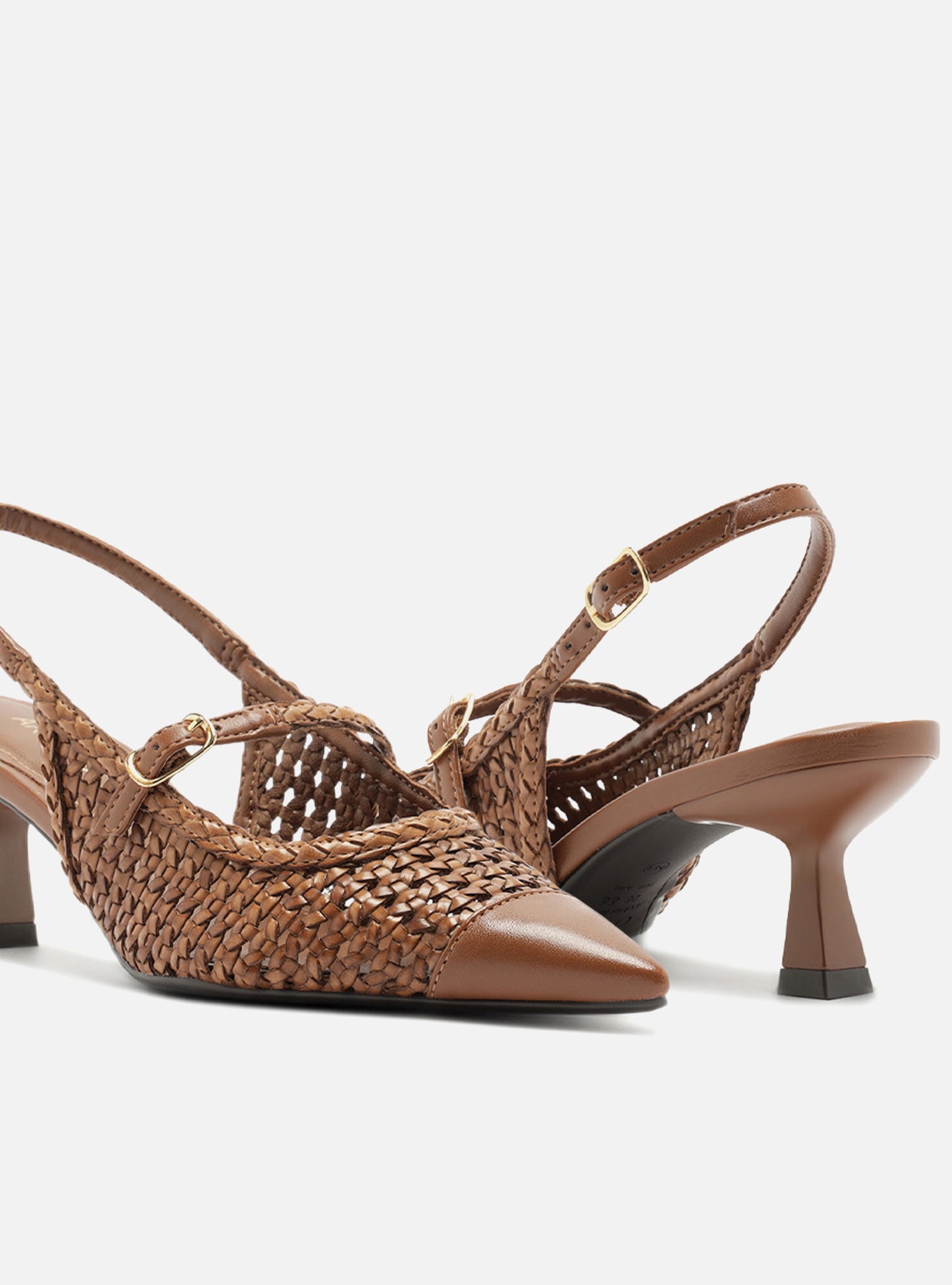 Hazel Mid Stiletto Leather Pump Pumps S/26