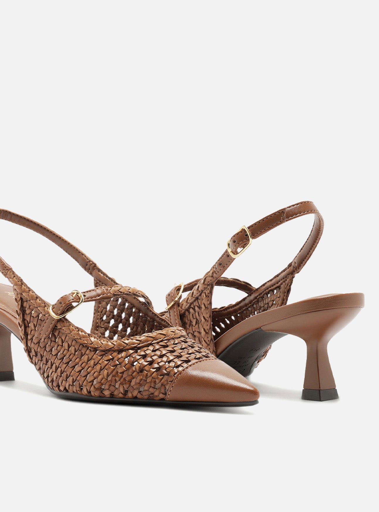 Hazel Mid Stiletto Leather Pump Pumps S/26