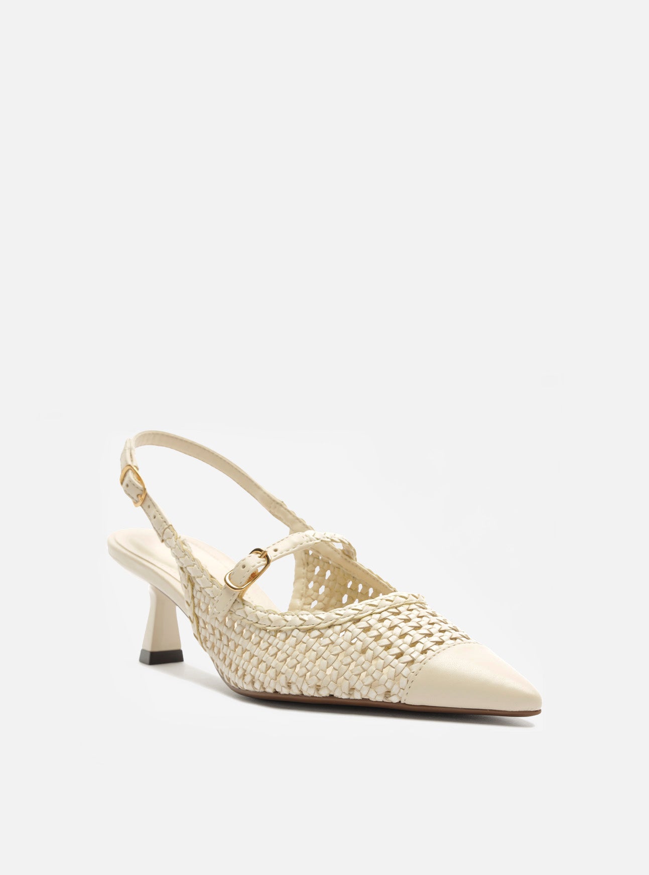 Hazel Mid Stiletto Leather Pump Pumps S/26